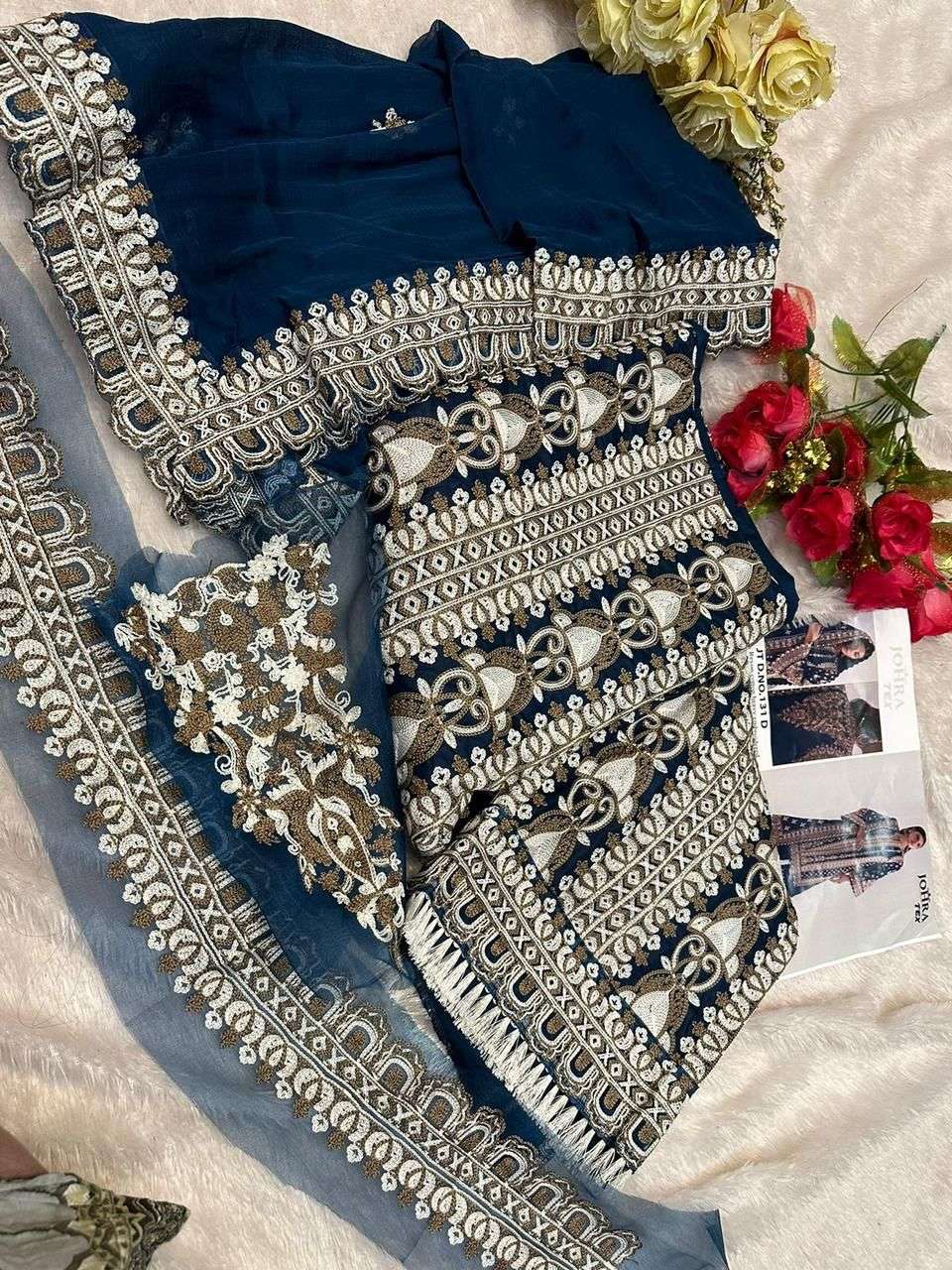 Johra Tex 131 D Pakistani Festive Wear Style Latest Designer Salwar Suit Exporter view 3