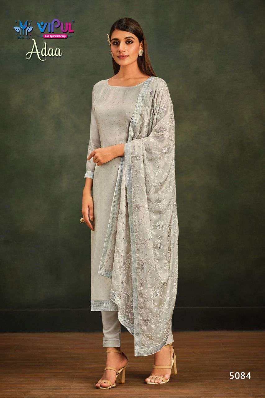 Vipul Adaa Party Wear Organza Designer Salwar Kameez view 16