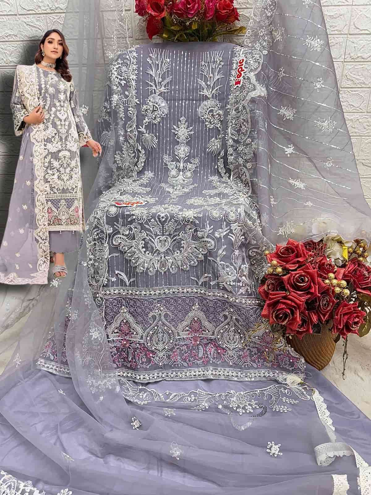 Fepic C 1761 Colors Heavy Designer Style Pakistani Embroidered Dress Exporter view 7