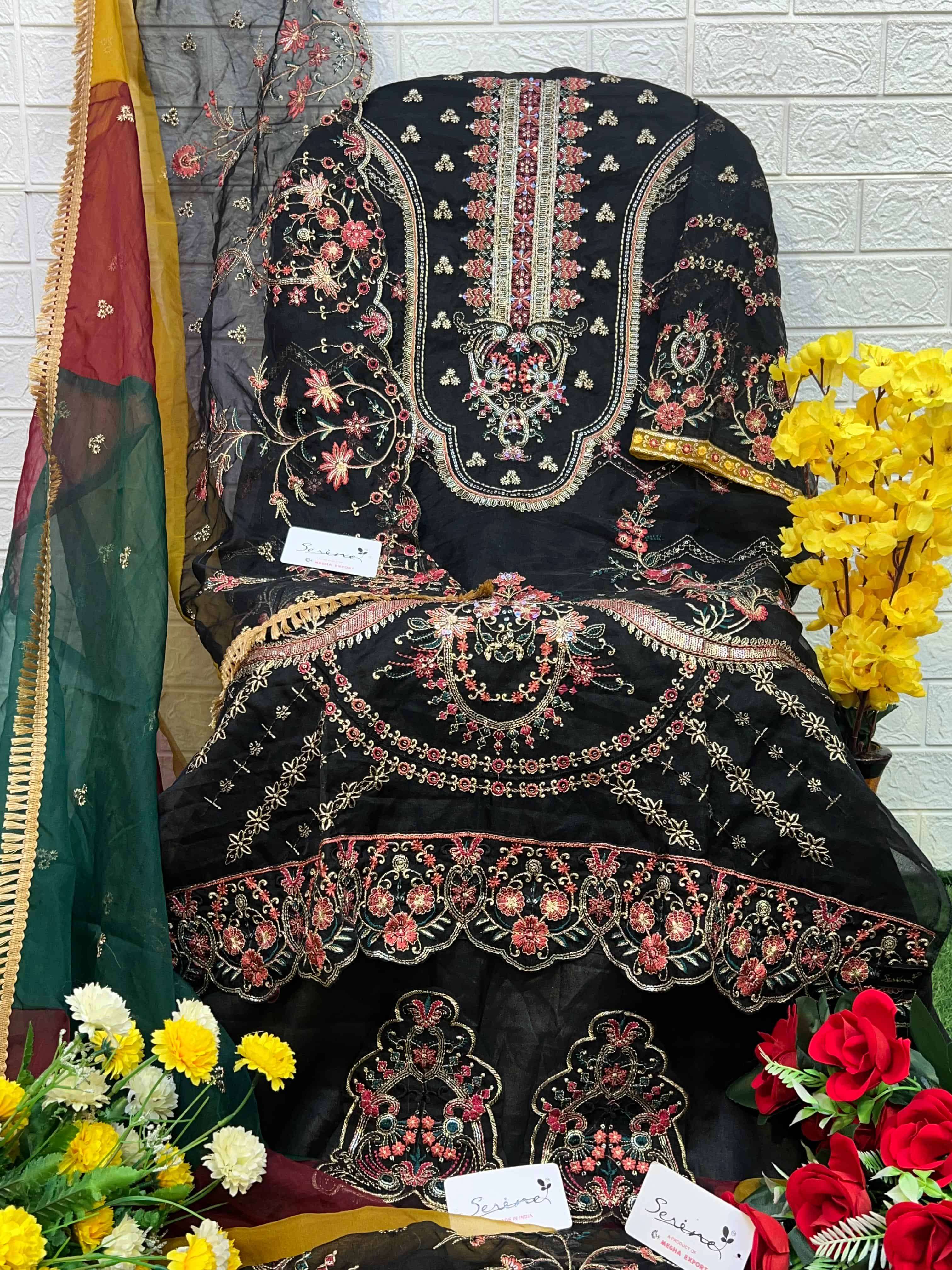 Megha Export S 214 Colors Pakistani Festive Wear Style Designer Embroidered Suit view 8