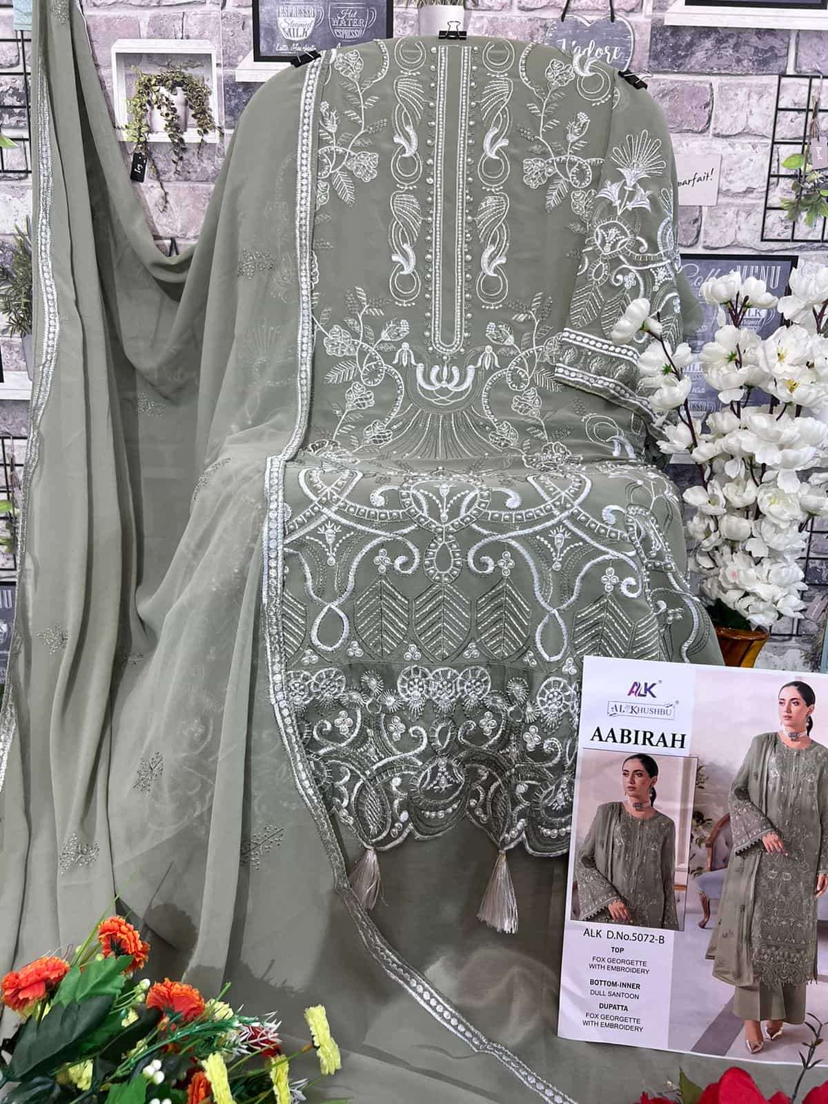 Al Khushbu Aabirah Vol 1 Festive Wear Style Designer Pakistani Salwar Suit Wholesalers view 2