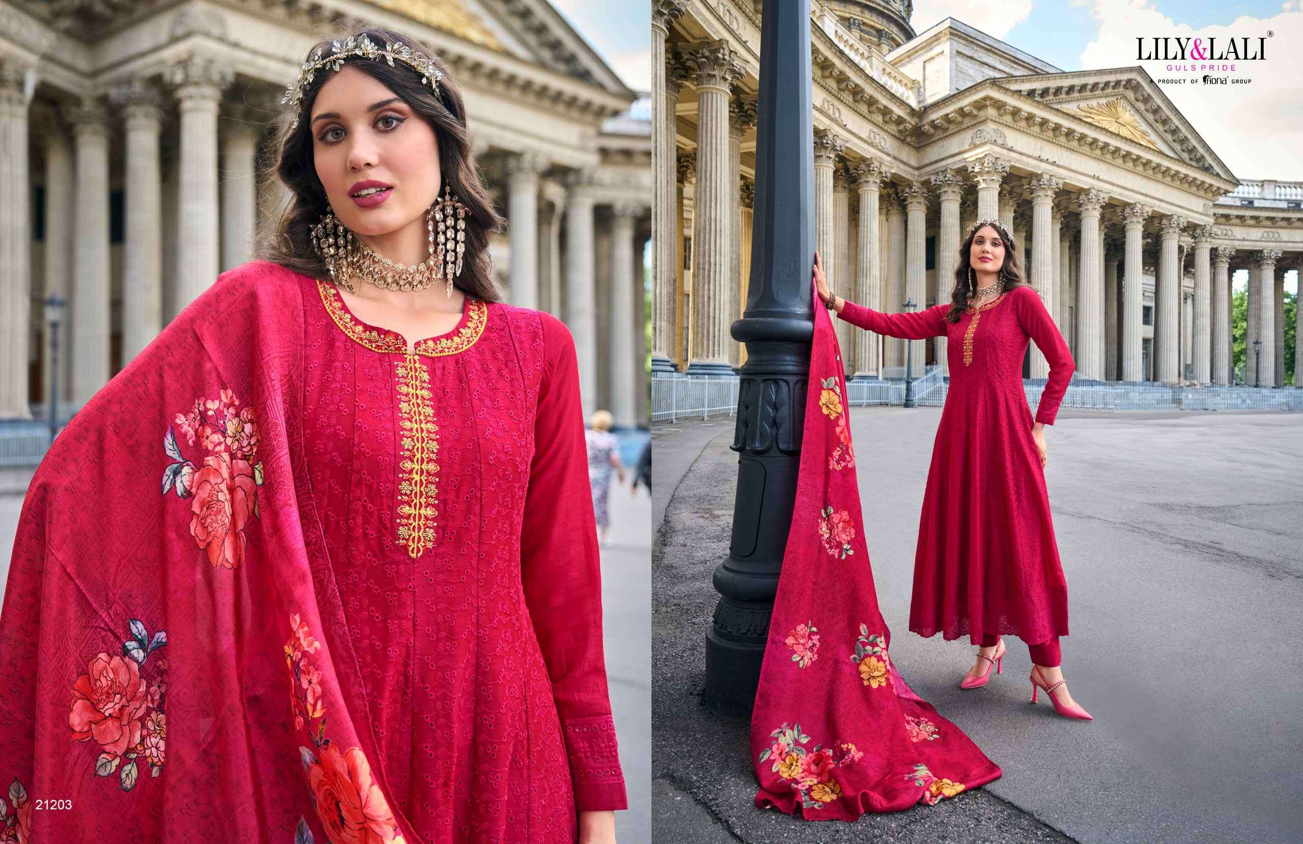 Lily And Lali Alamzeb Anarkali Pattern Premium Design Readymade Suit view 17