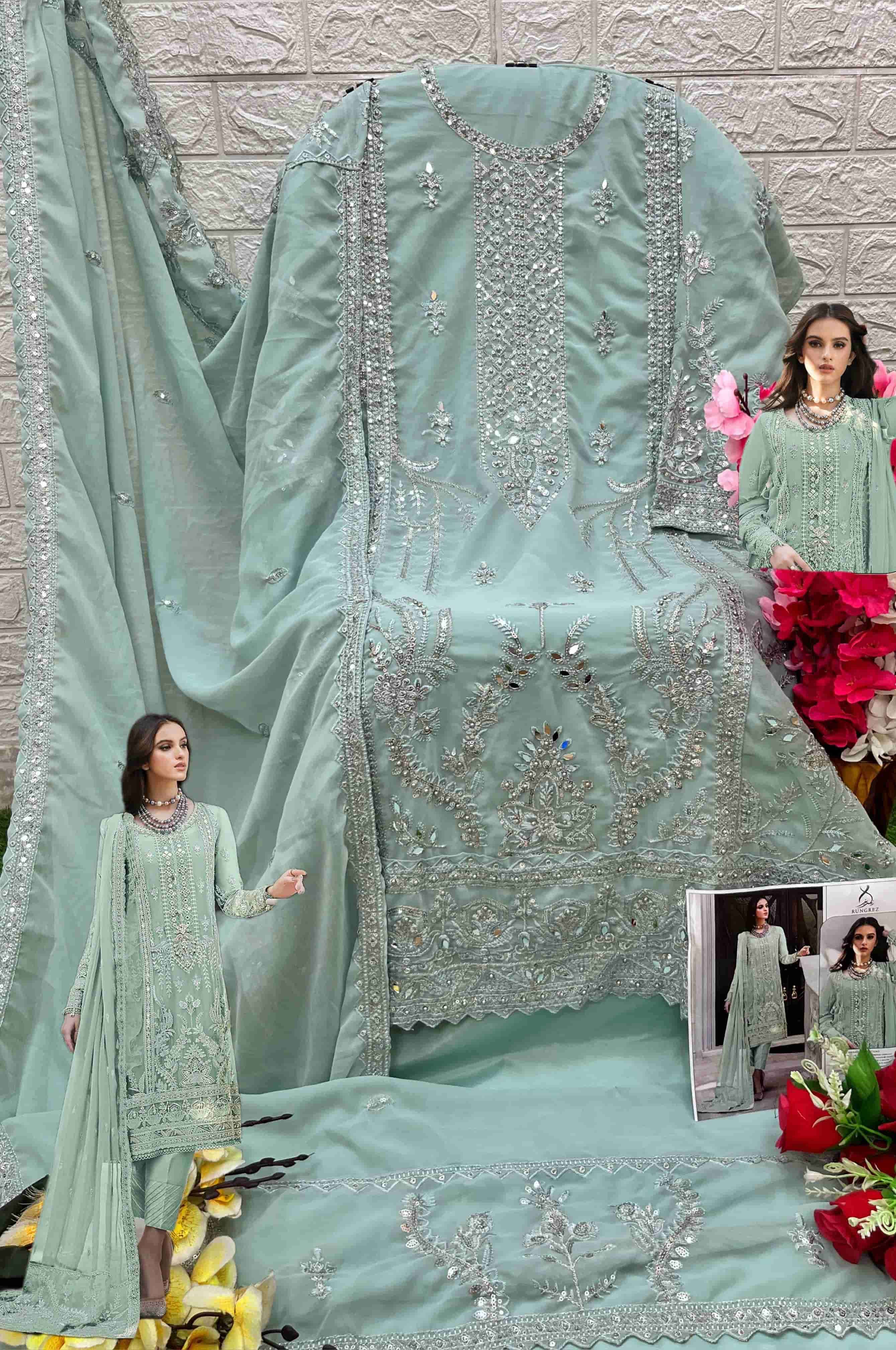 Rungrez 5005 B Pakistani Designer Salwar Suit view 2