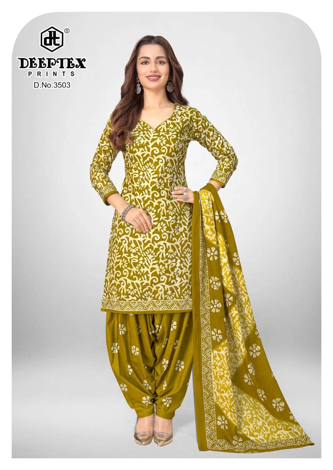 Deeptex Batik Plus Vol 35 Pure Cotton Batik Print Salwar Suit Catalog view 8