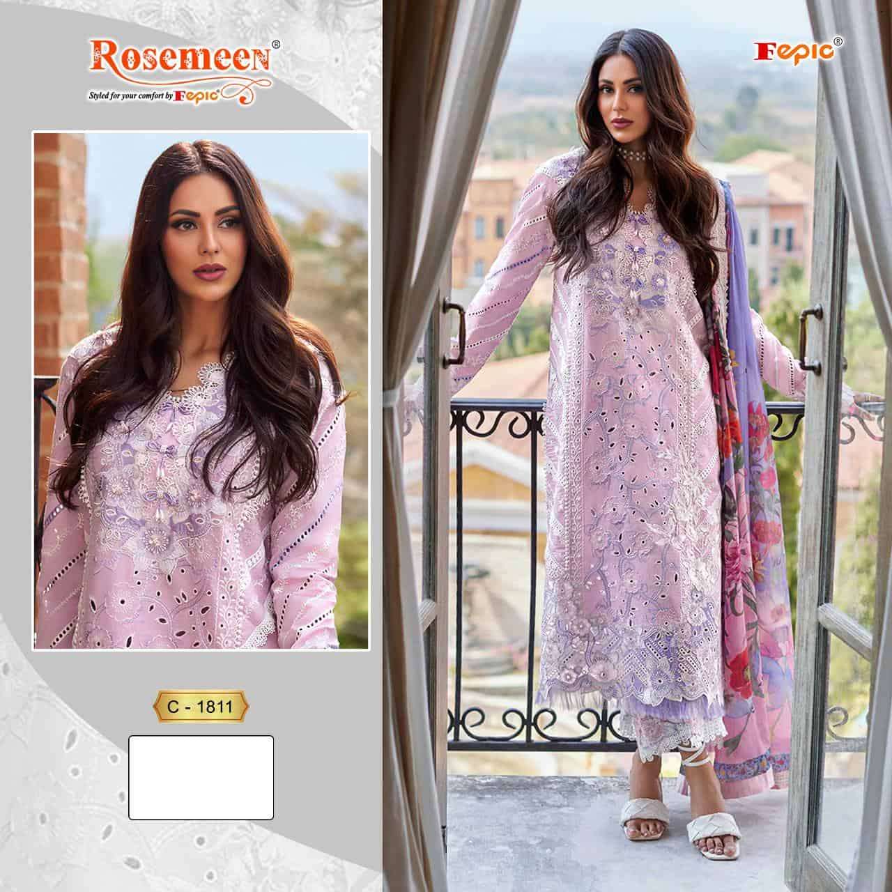 Fepic C 1811 Designer Cotton Pakistani Salwar Suit Ensemble