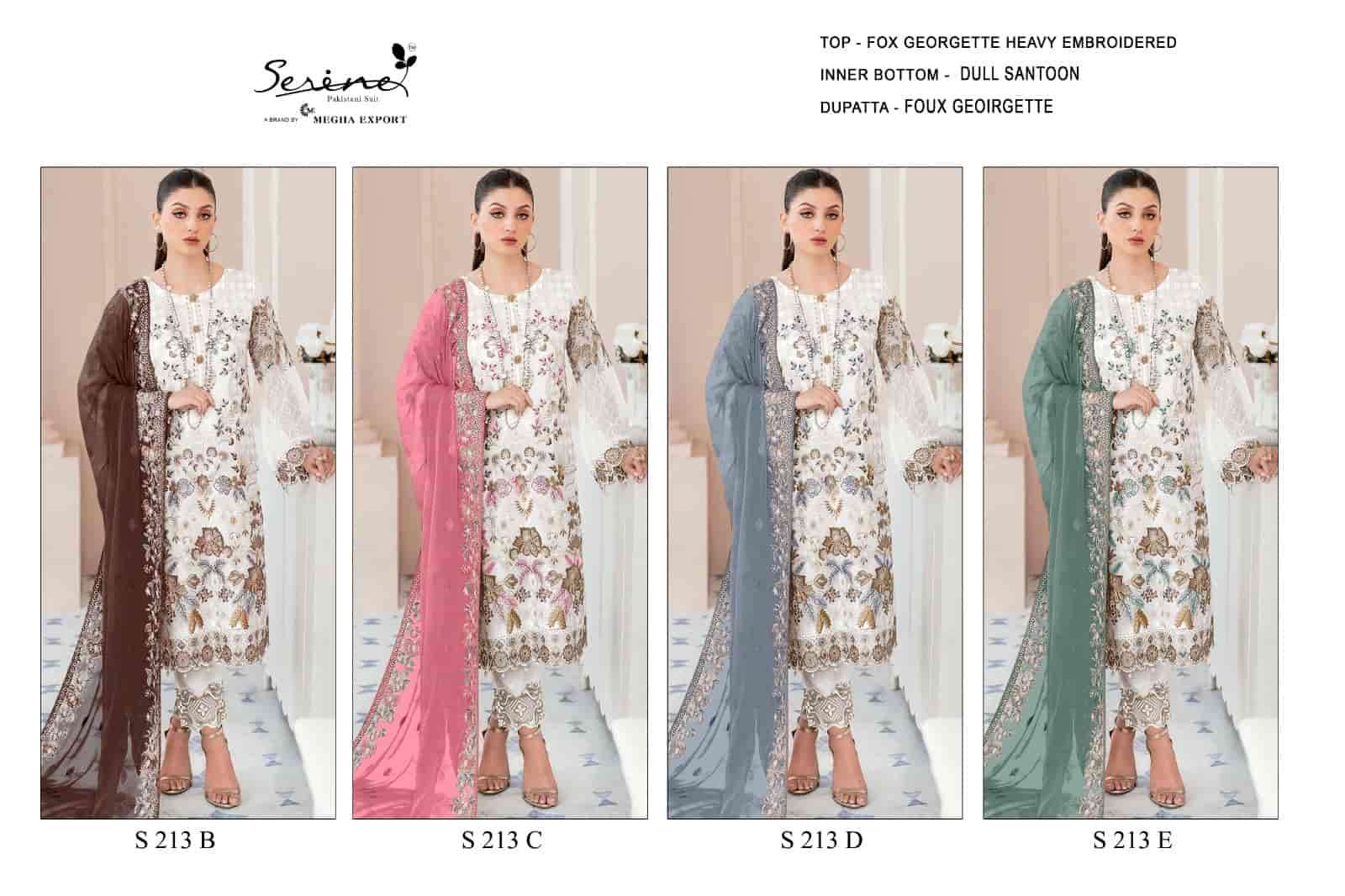 Megha Export S 213 Colors Pakistani Designer Latest Style Festive Suit Wholesalers view 5