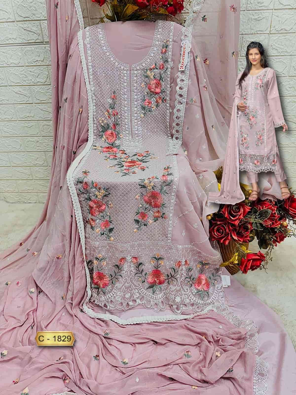 Fepic C 1829 Pakistani Style Designer Georgette Salwar Kameez Exporter view 2
