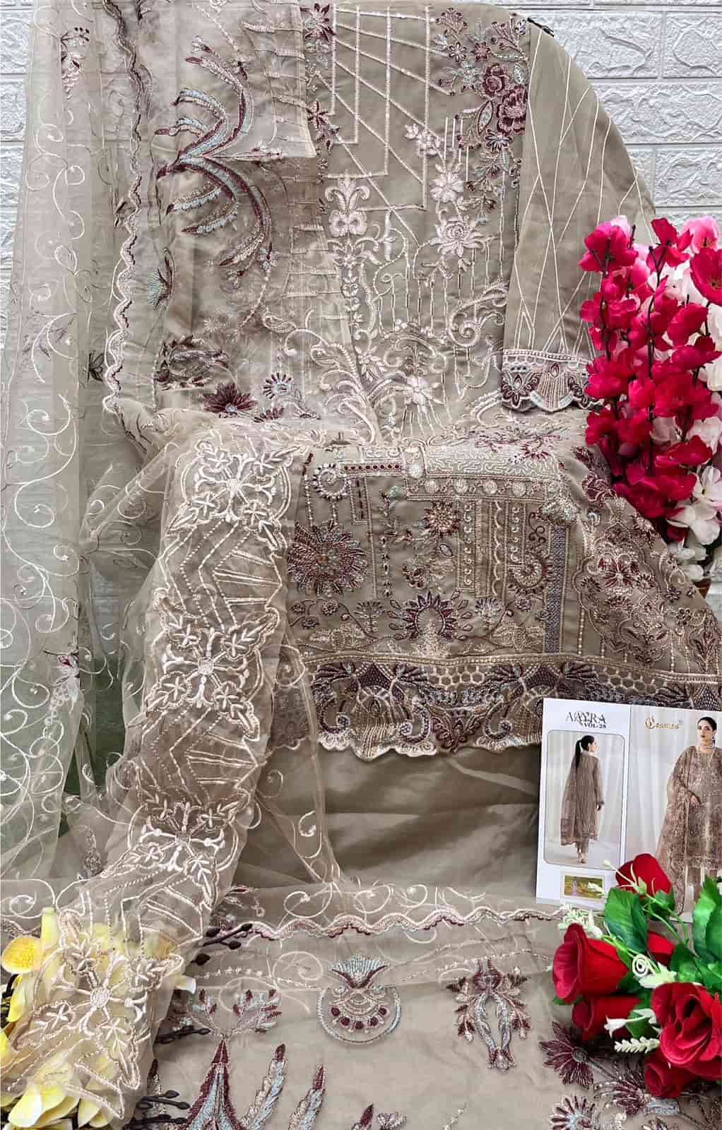 Cosmos 2802 Fancy Designer Embroidered Georgette Suit view 3