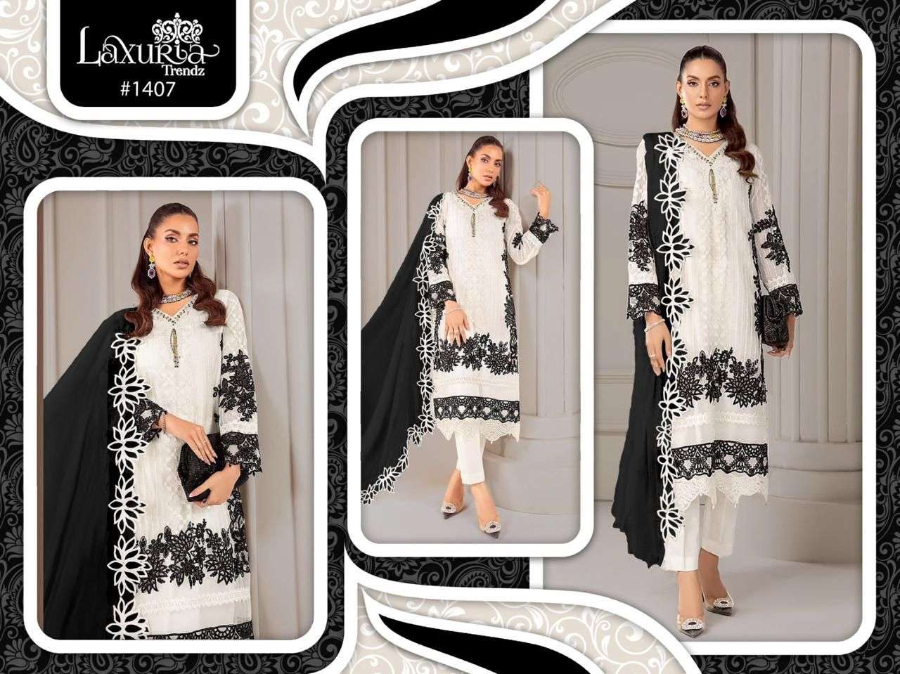 Laxuria Trends 1407 Fancy Designer Readymade Pakistani Collection view 2