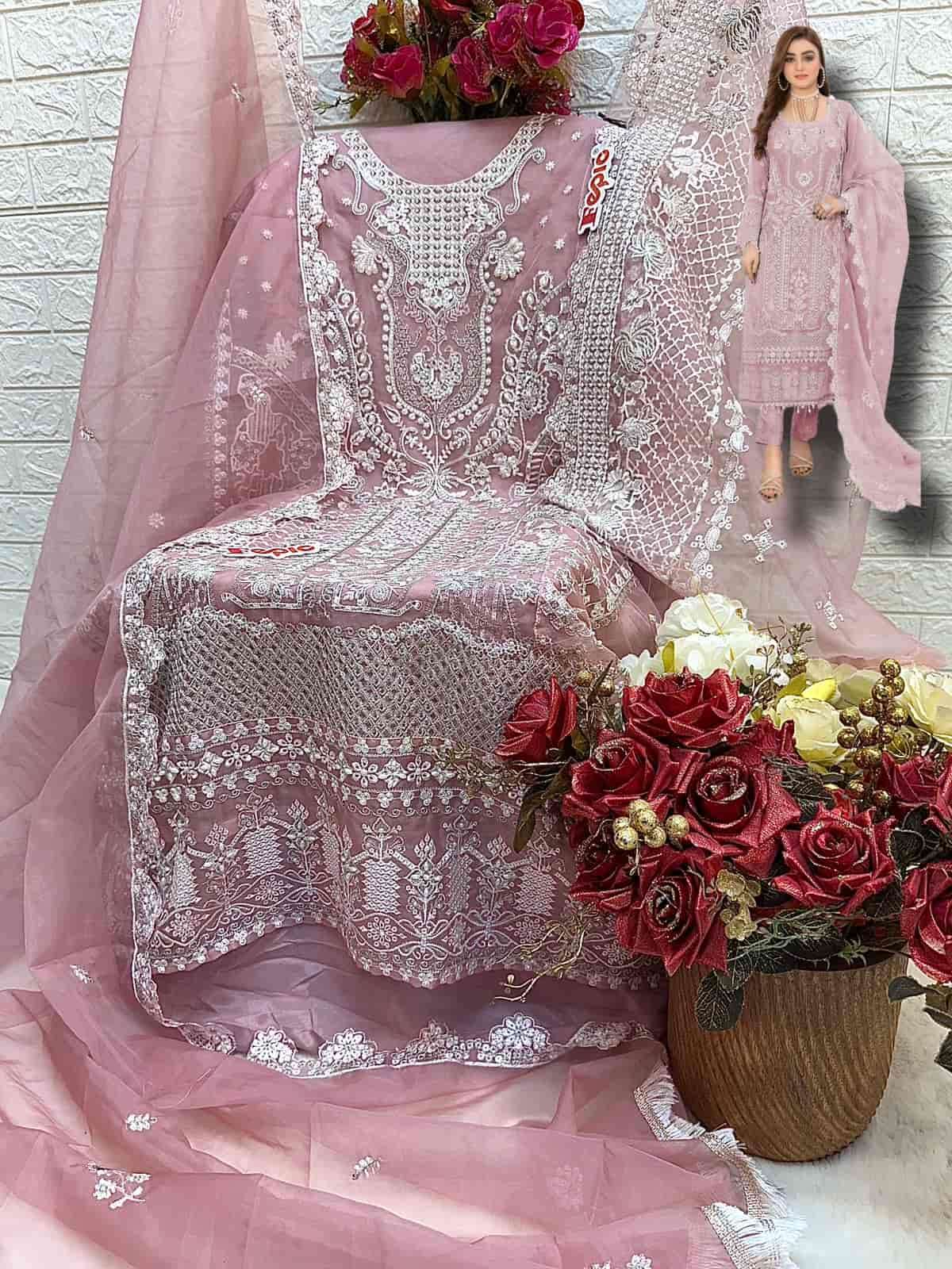 Fepic Rosemeen Organza Party Wear Suit view 5
