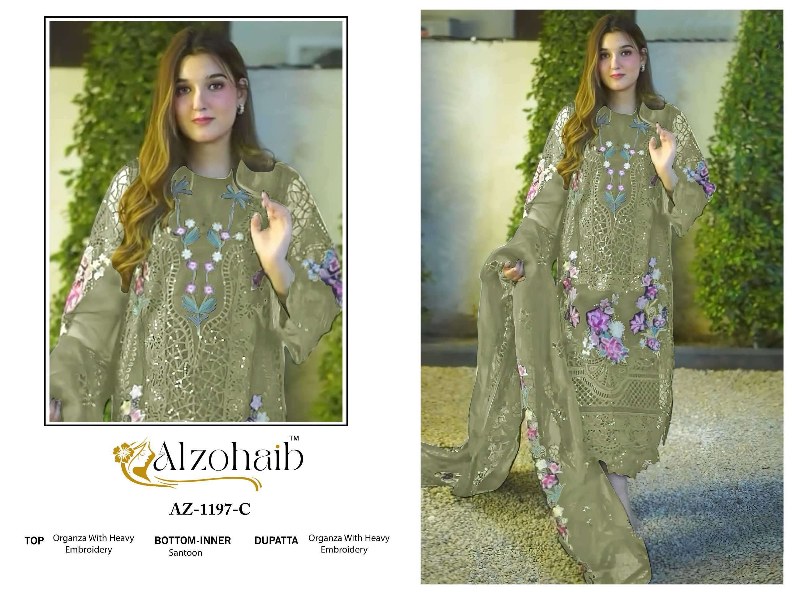 Alzohaib 1197 Colors Pakistani Suit view 2