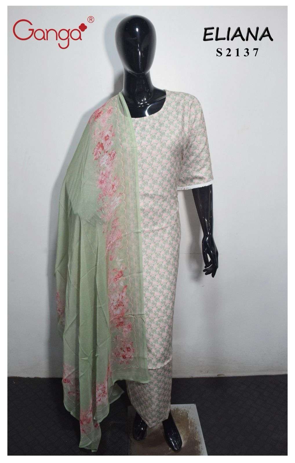 Ganga Eliana Digital Print Pashmina Branded Winter Suits view 9