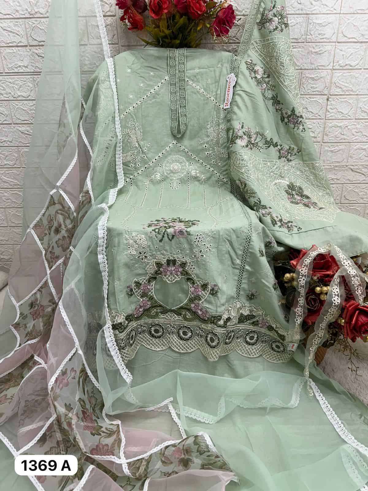Fepic C 1369 Colors Unstitched Cotton Embroidered Dress Series view 5