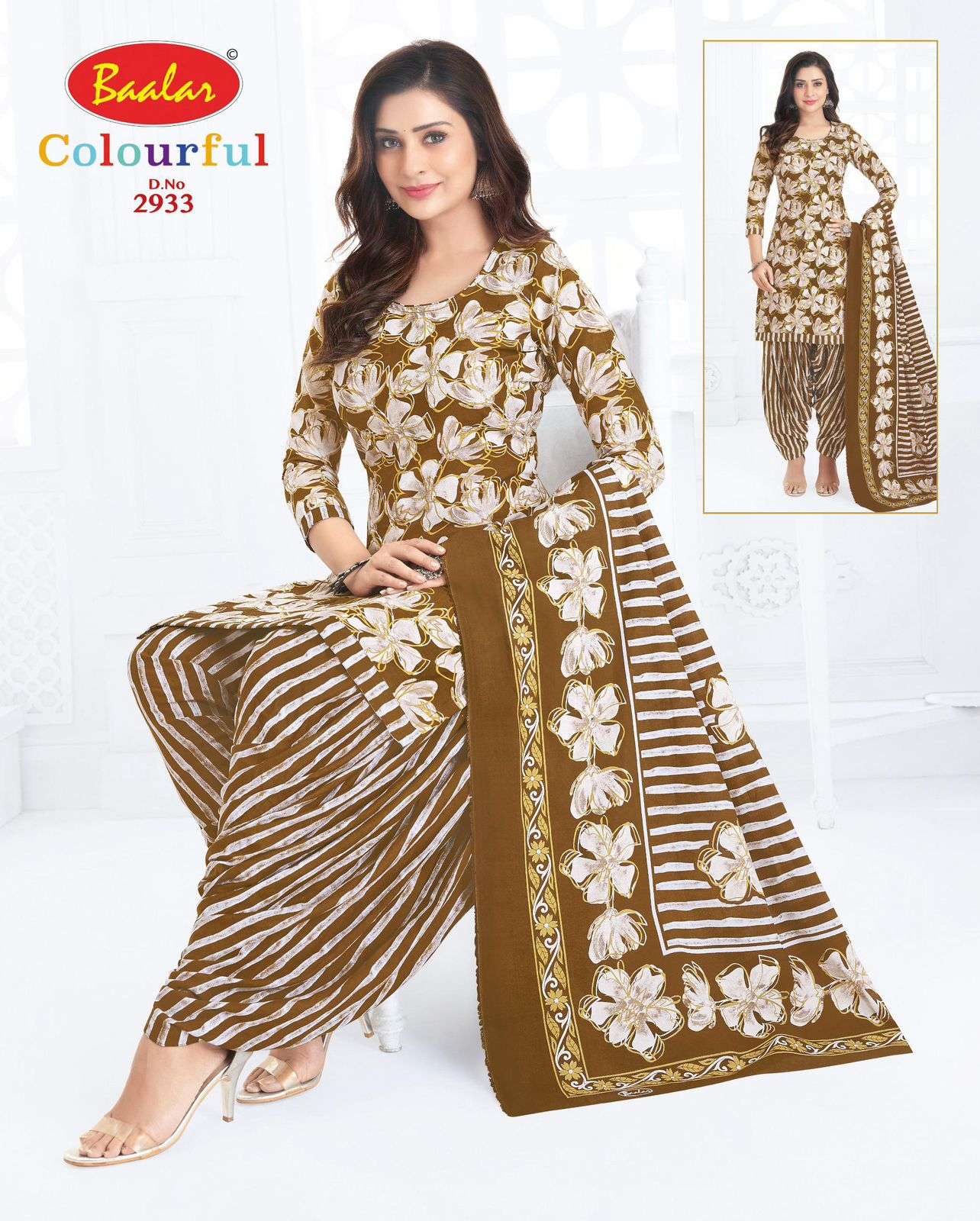Baalar Colourful Vol 29 Unstitch Pure Cotton Suit view 24