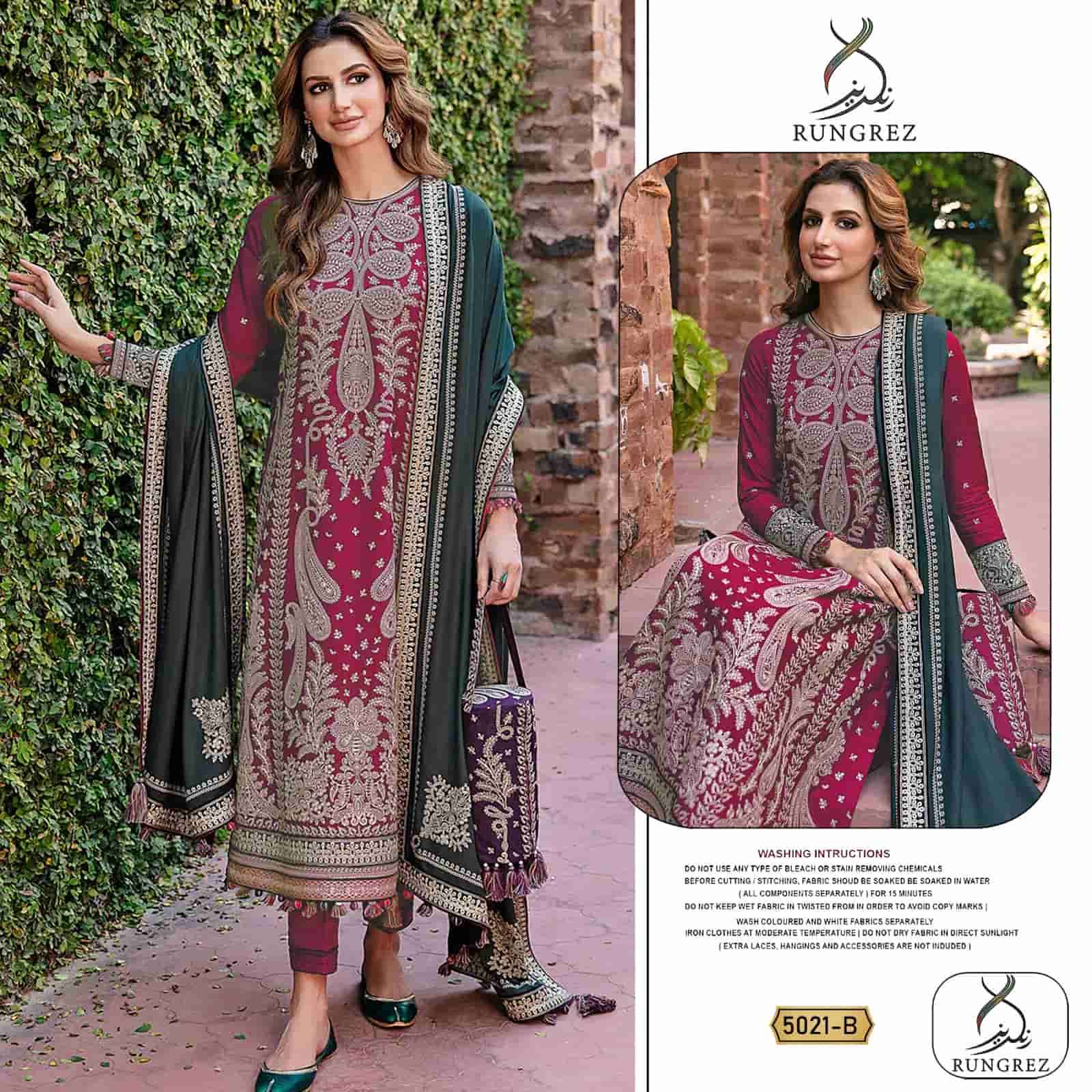 Rungrez 5021 B Exclusive Heavy Designer Style Pakistani Collection