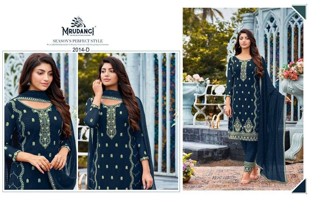 Mrudangi Kashish 2014 Colors Party Wear Straight Suit view 3