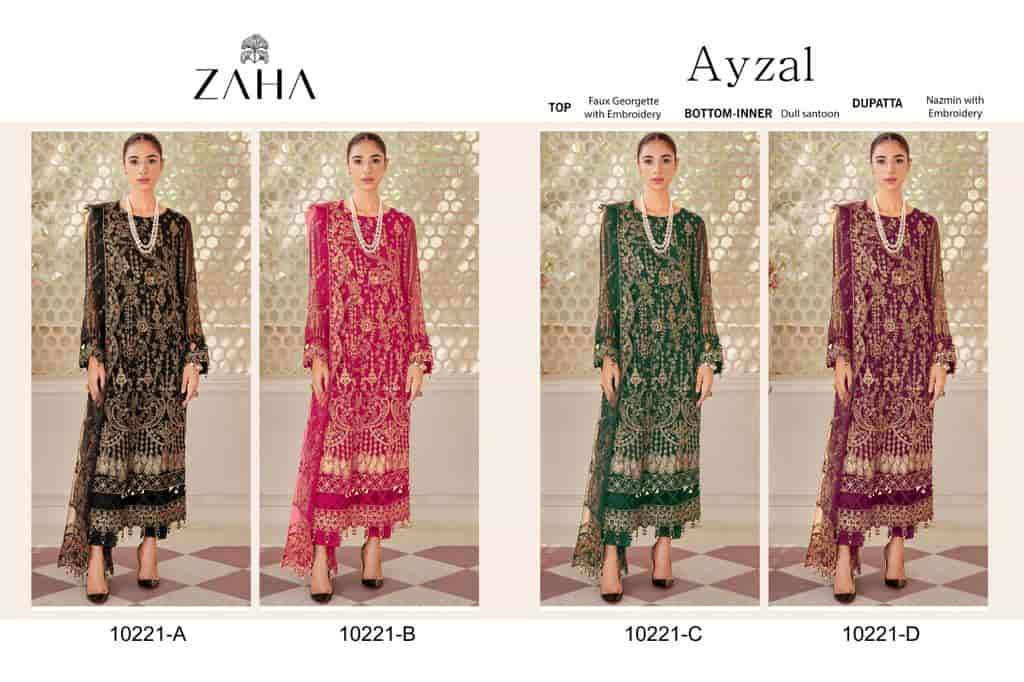 Zaha Ayzal Vol 1 Pakistani Latest Designs Style Wedding Wear Suit Wholesalers view 4