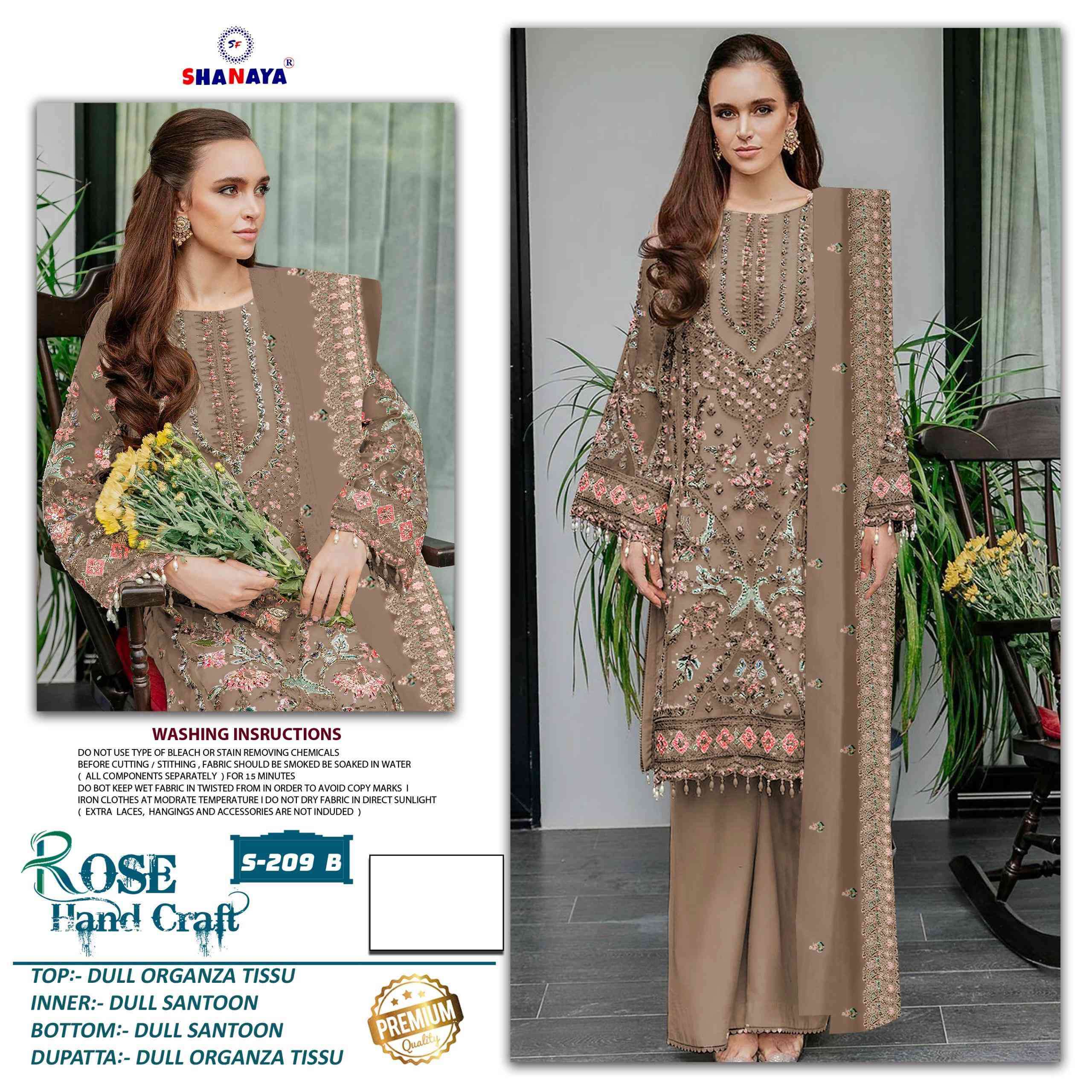 Shanaya Rose Premium S 209 Colors Pakistani Suit New view 2