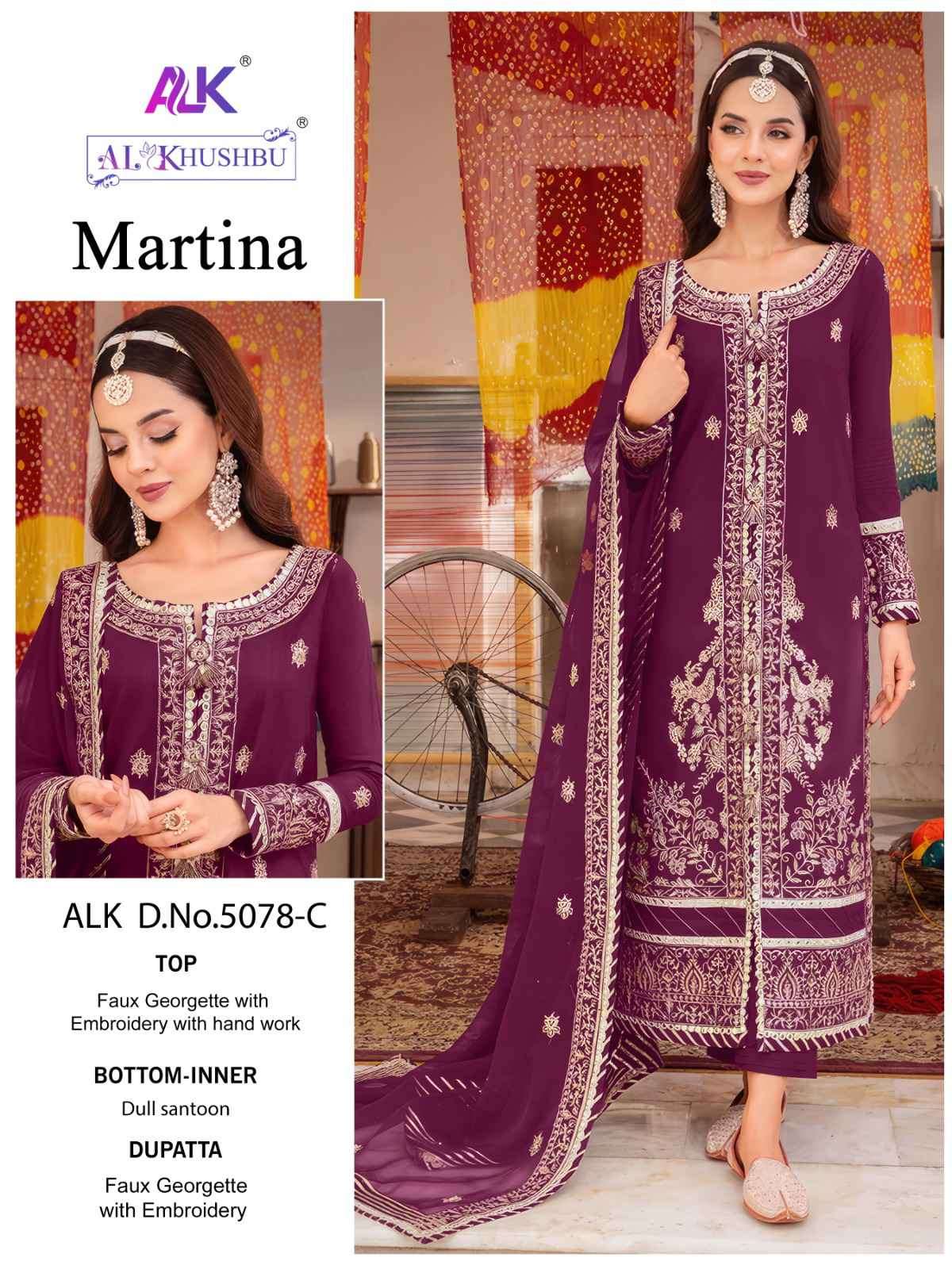 Al Khushbu Martina Pakistani Designer Suit view 2