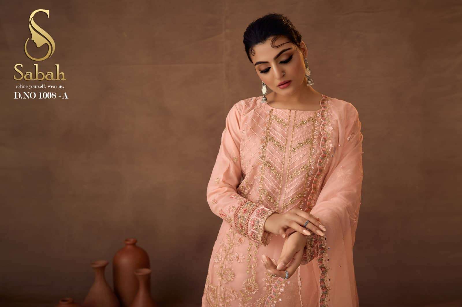 FK Fashion Hub Sabah Riya Exclusive organza readymade Suit view 19
