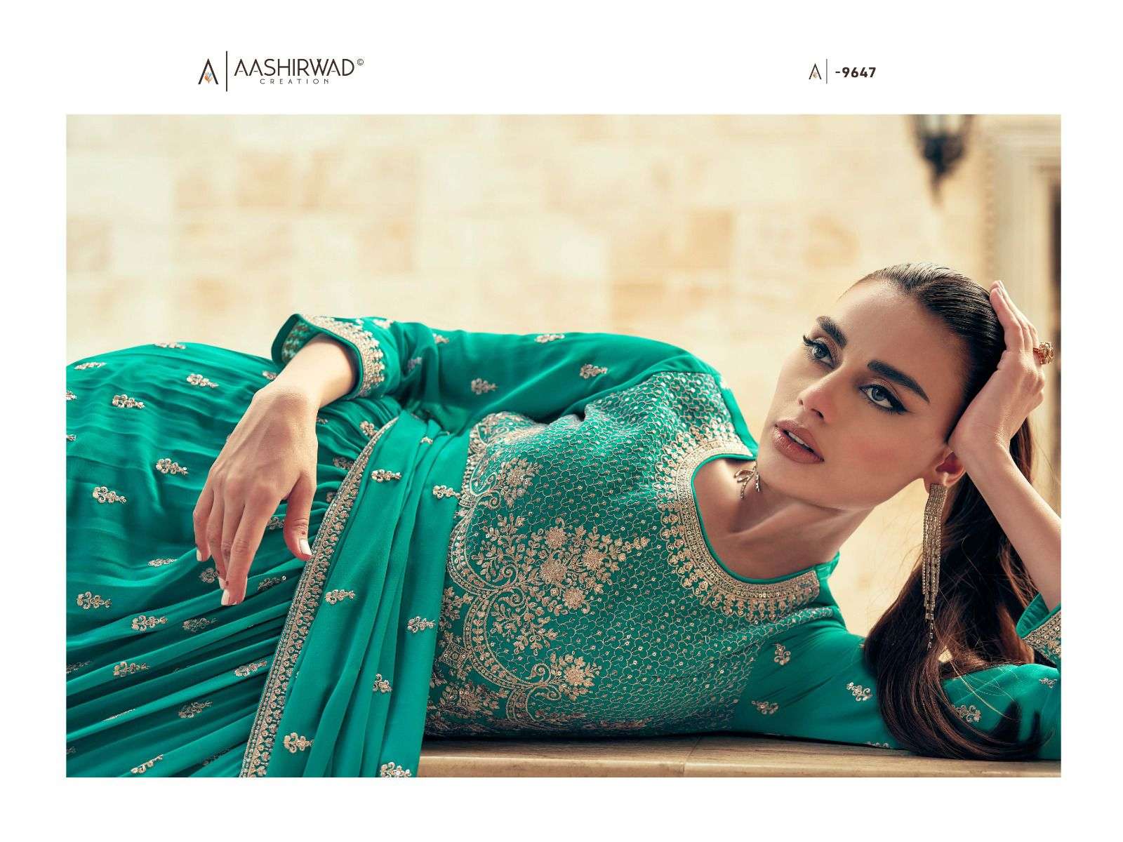 Aashirwad Gulkand Sadaf Wedding Wear Lehenga Style Designer Dress view 16