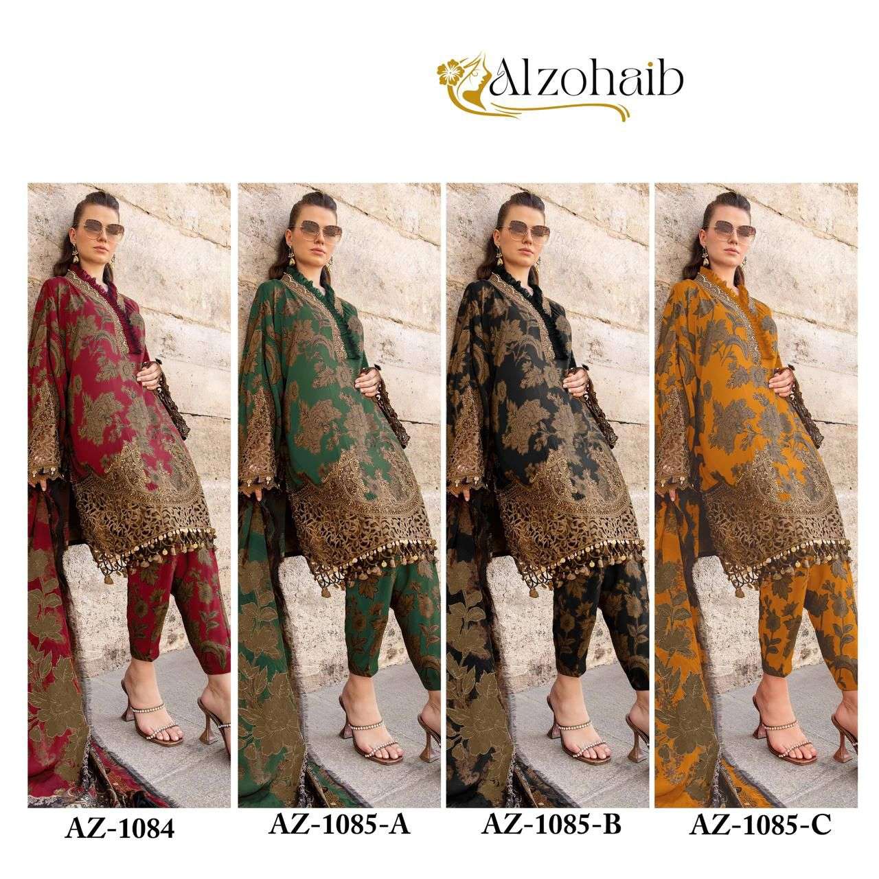 Alzohaib 1084 To 1085 Colors Pure Cotton Printed Suit Salwar view 6