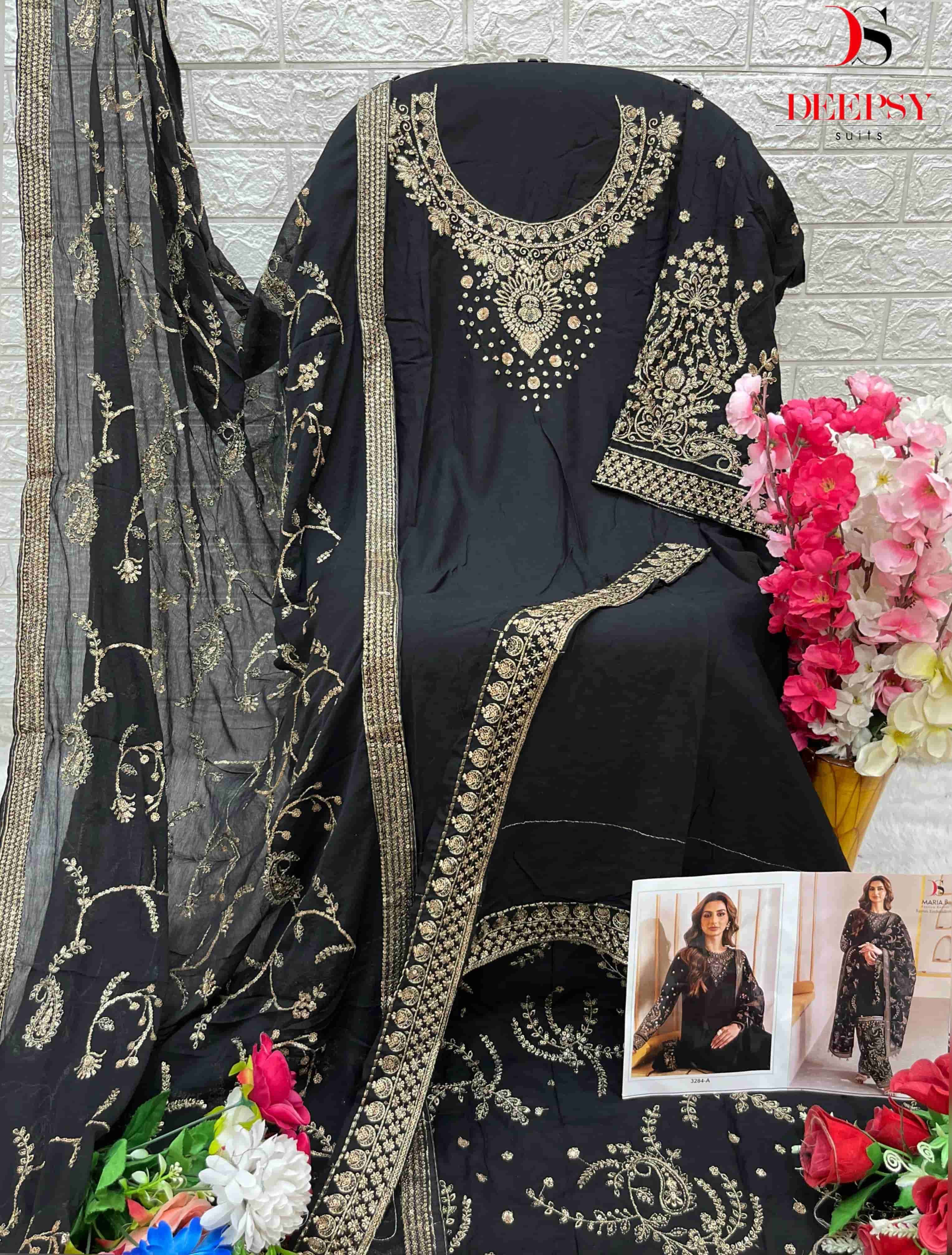 Deepsy Maria B Festive Embroidered Salwar Suit view 9