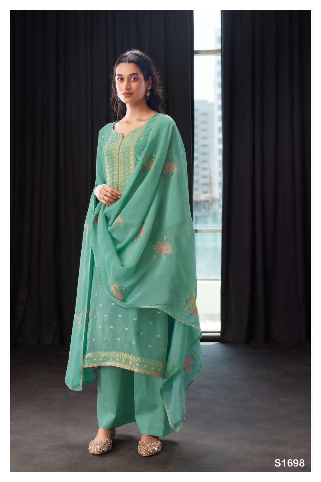Ganga Banita 1698 Exclusive Premium Designs Crape Salwar Suit view 3
