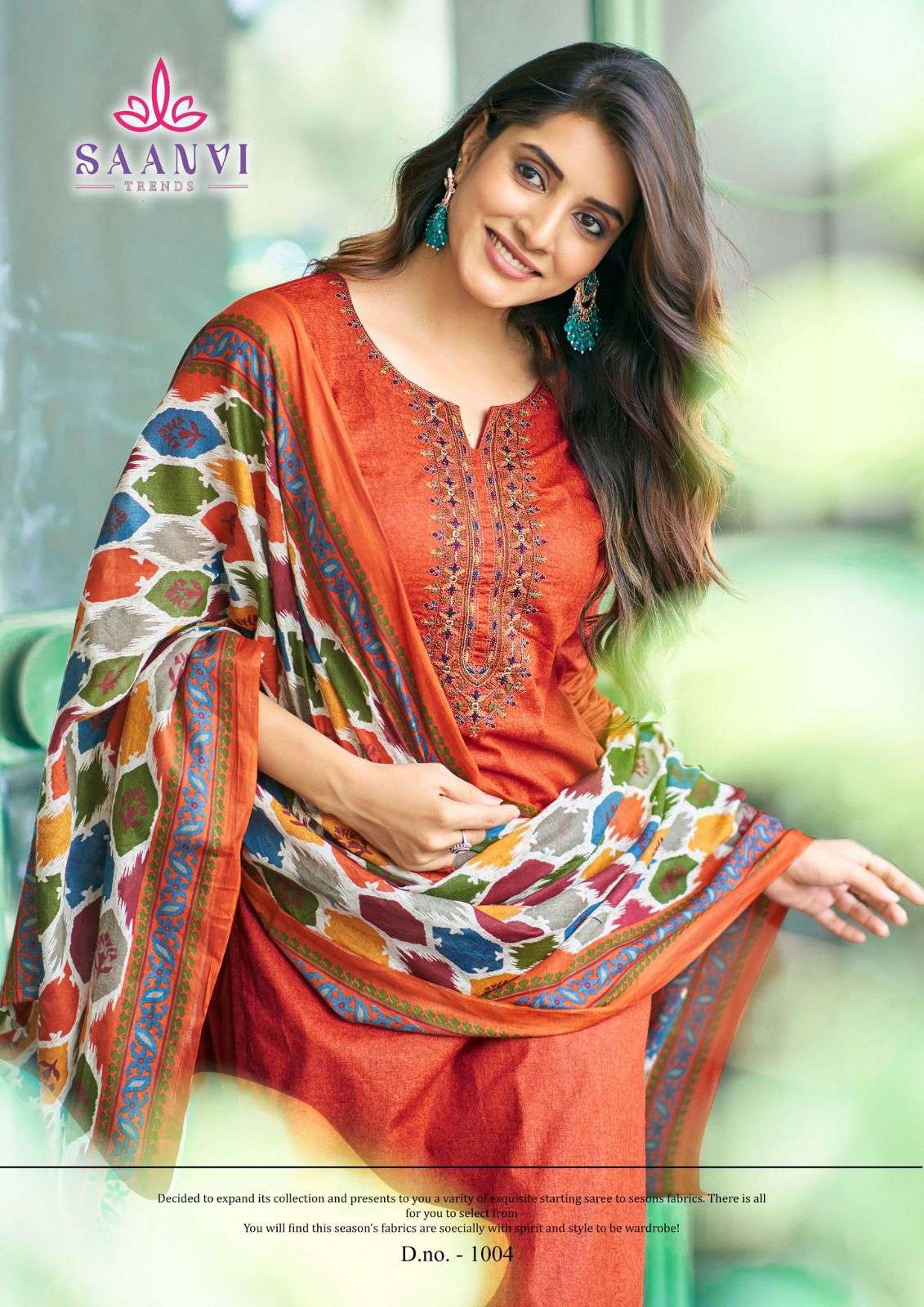 Saanvi Trends Romani Cotton Dress Material view 10