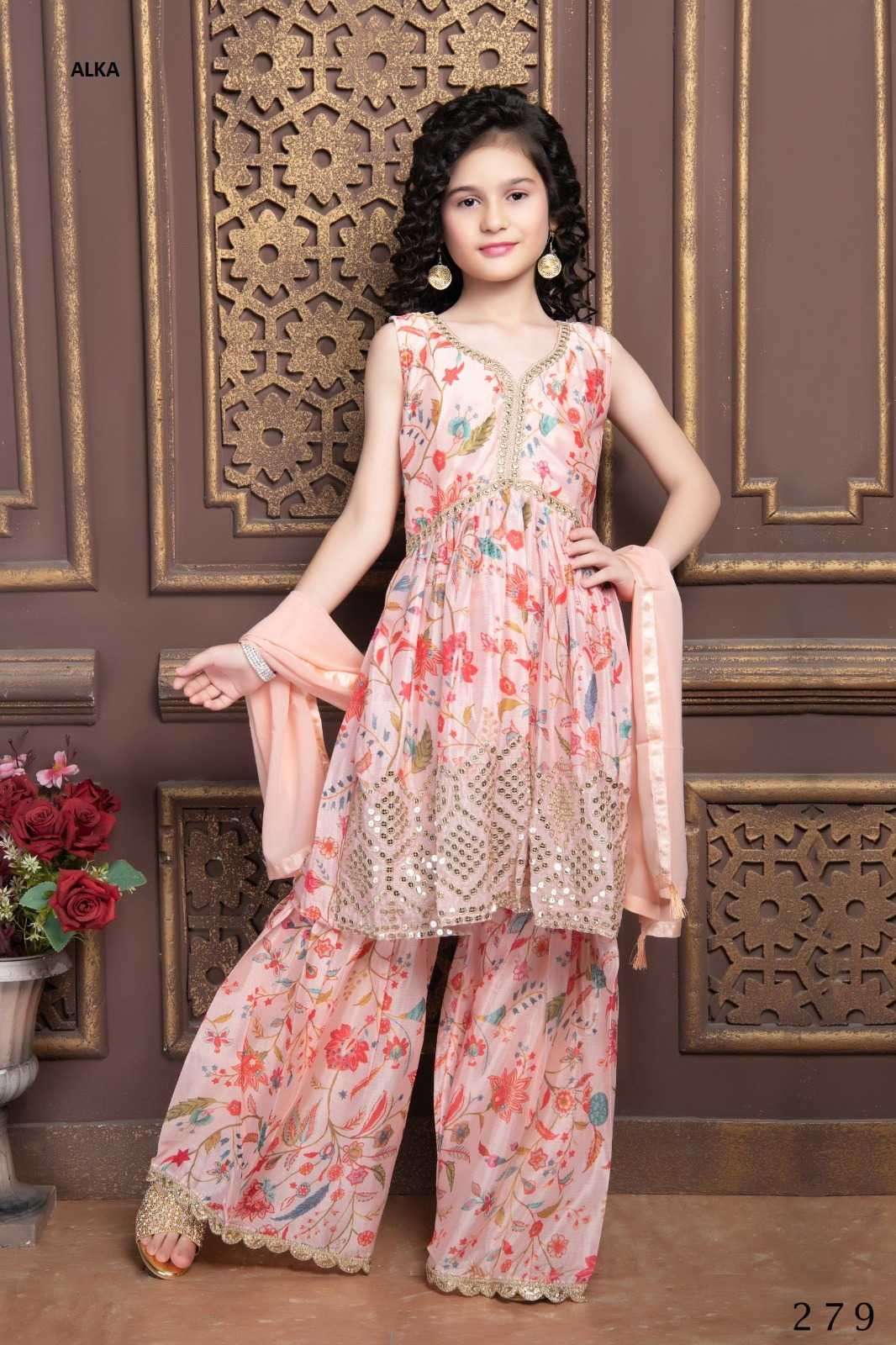 Alka Aaradhna Vol 41 Latest Designer Kids Wear Partywear Dress view 2