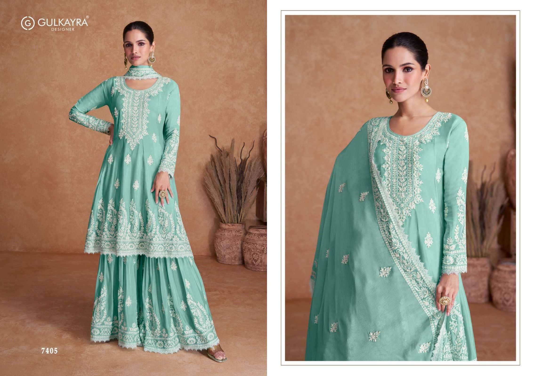 Gulkayra Flory Latest Designer Wedding Wear Gharara Style Dress New Arrivals view 5