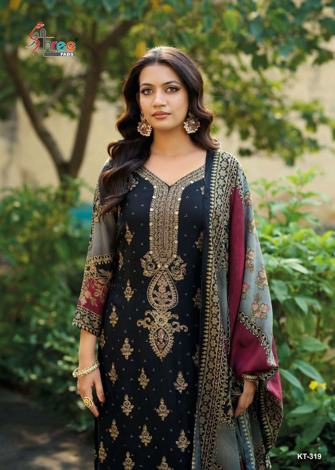 Shree Fabs Kt 319 Pure Viscose Muslin Salwar Suits Collection view 2