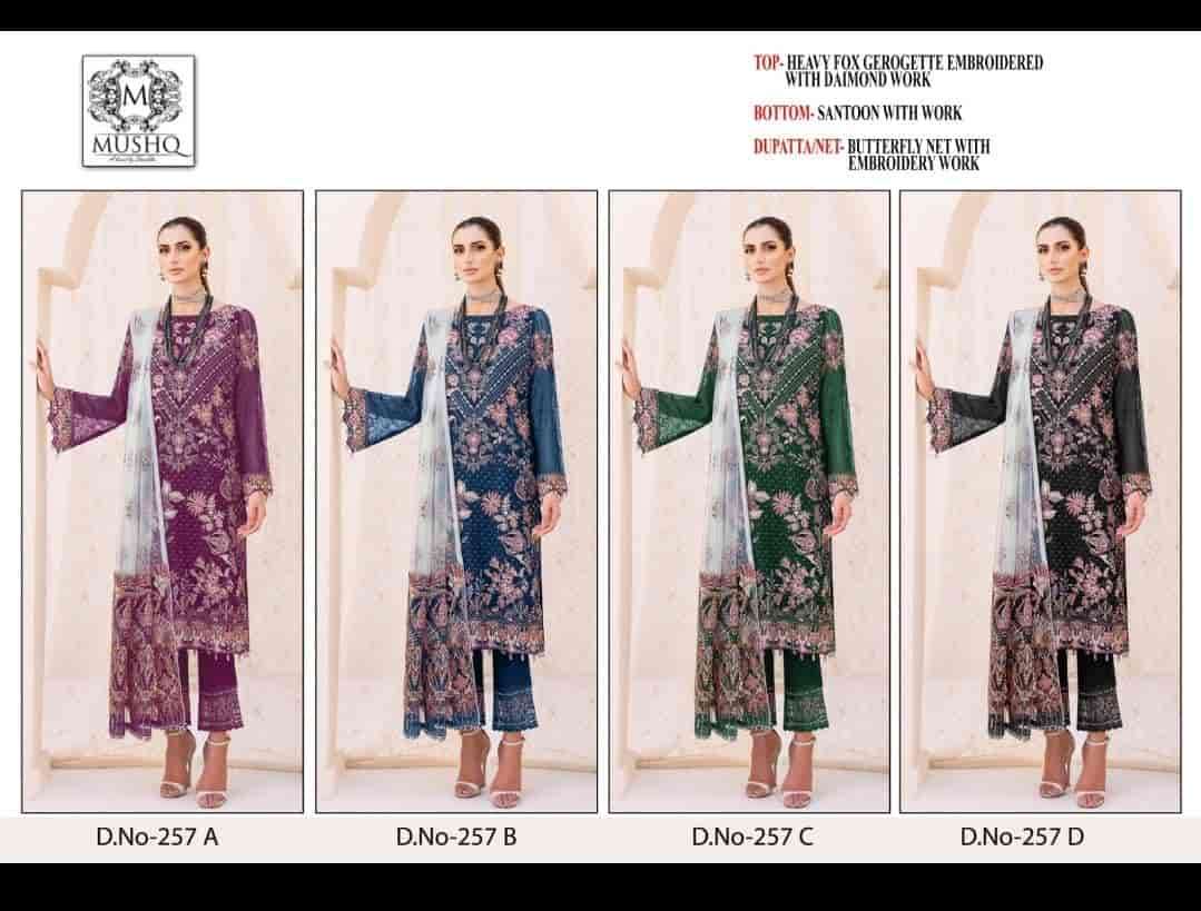 Mushq M 257 Colors Pakistani Exclusive Designer Suit Online view 9