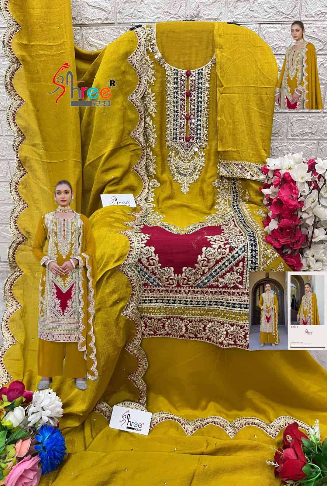 Shree Fabs K 5068 C Stylish Chinon Exclusive Heavy Embroidered Salwar Suit view 2