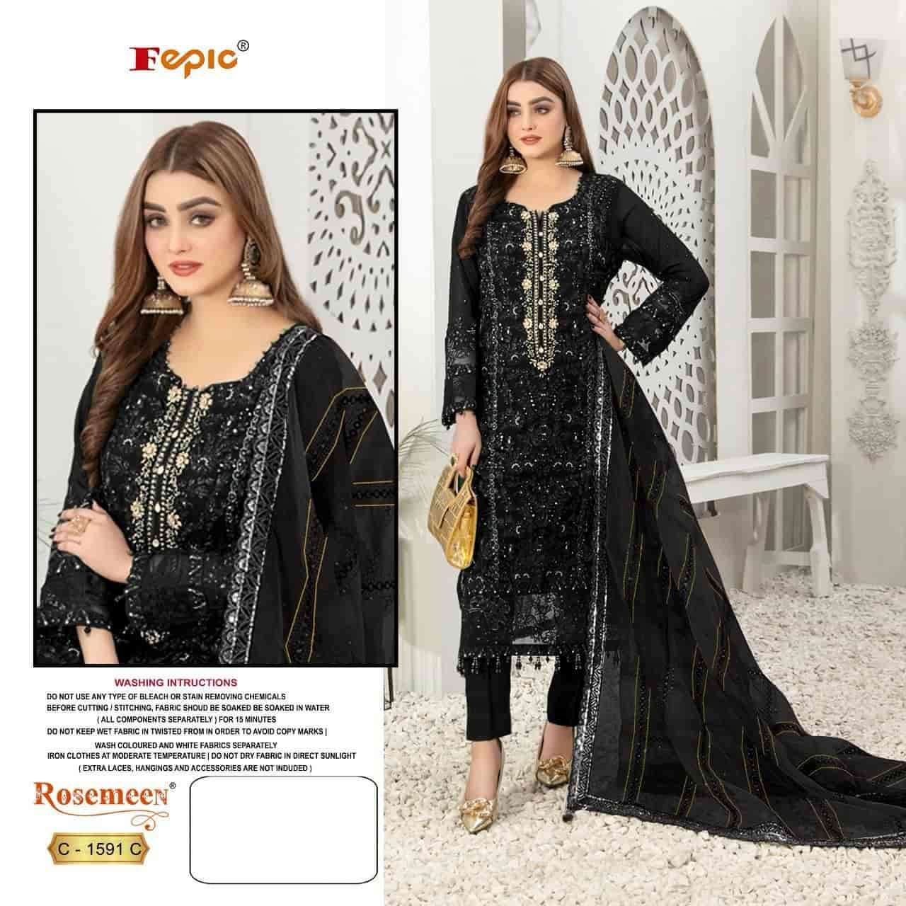 Fepic C 1591 Colors Pakistani Designer Style Salwar Suit Online view 4