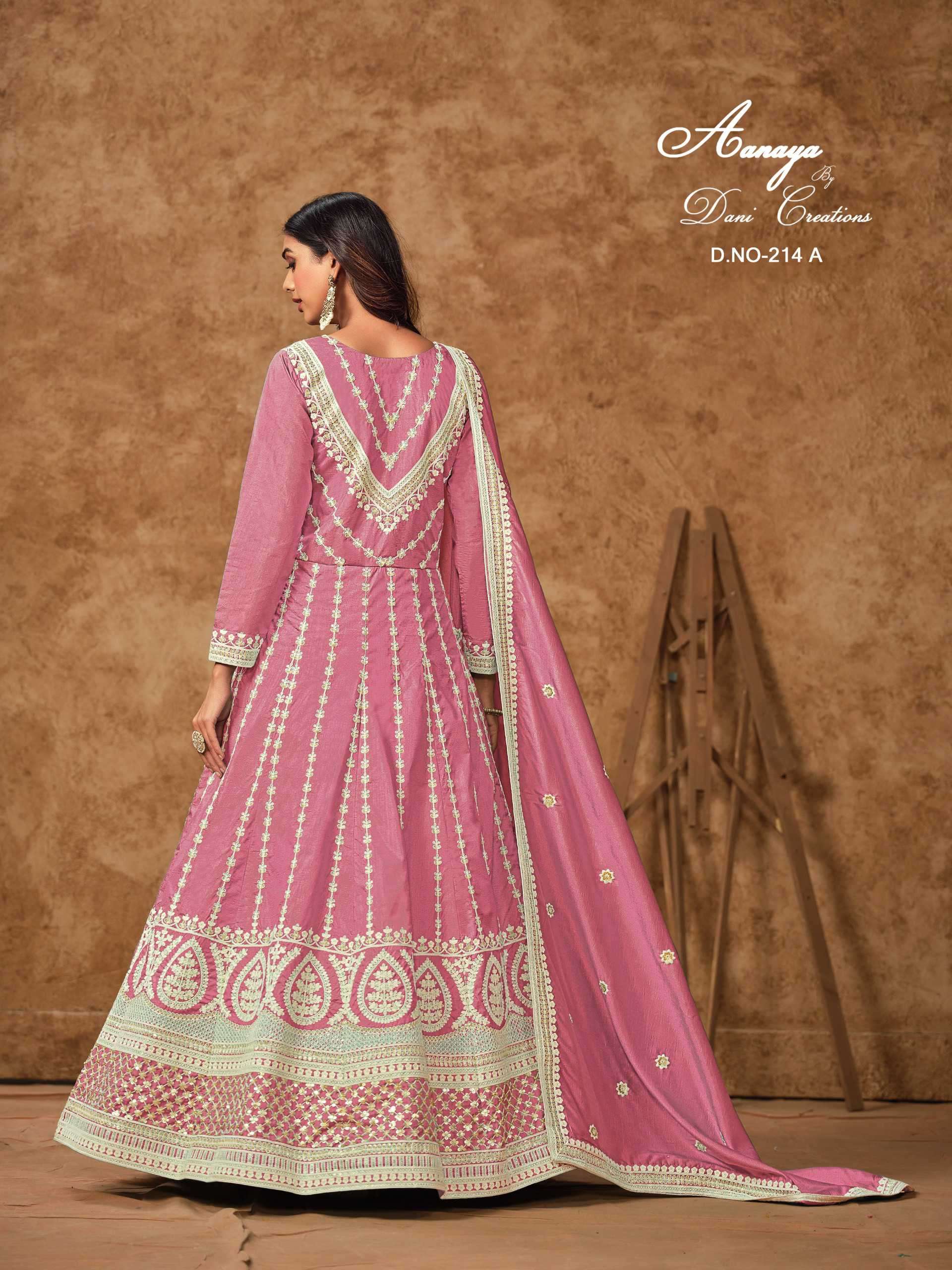 Aanaya Vol 214 Dola Silk Gown view 4