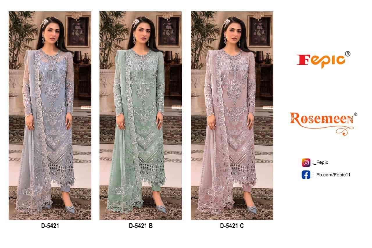 Fepic D 5421 Colors Pakistani Party Wear Style Designer Salwar Suit Exporter view 4