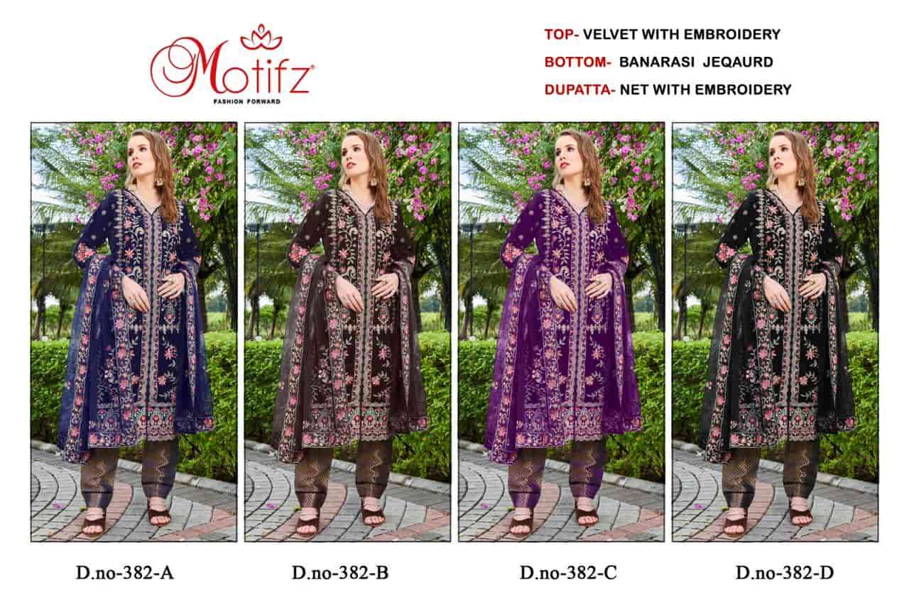 Motifz 382 Colors Pakistani Heavy Designer Party Wear Salwar Suit view 5