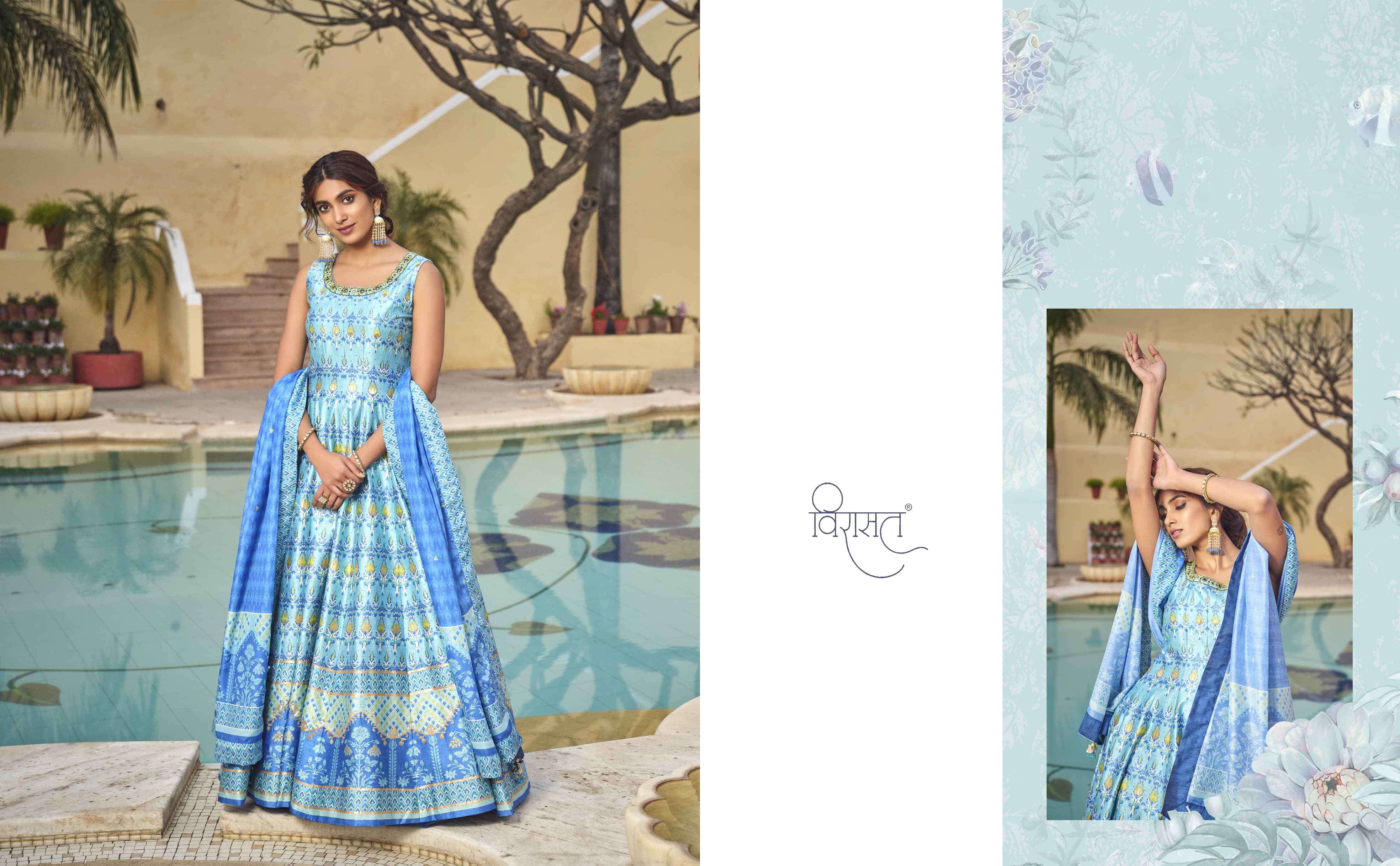 Virasat Peshwai 4001 To 4006 Exclusive Designer Gown view 17