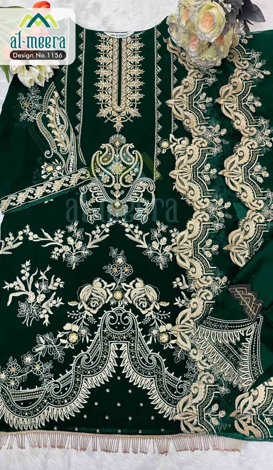 Meera 1156 Pakistani Party Wear Suit view 5