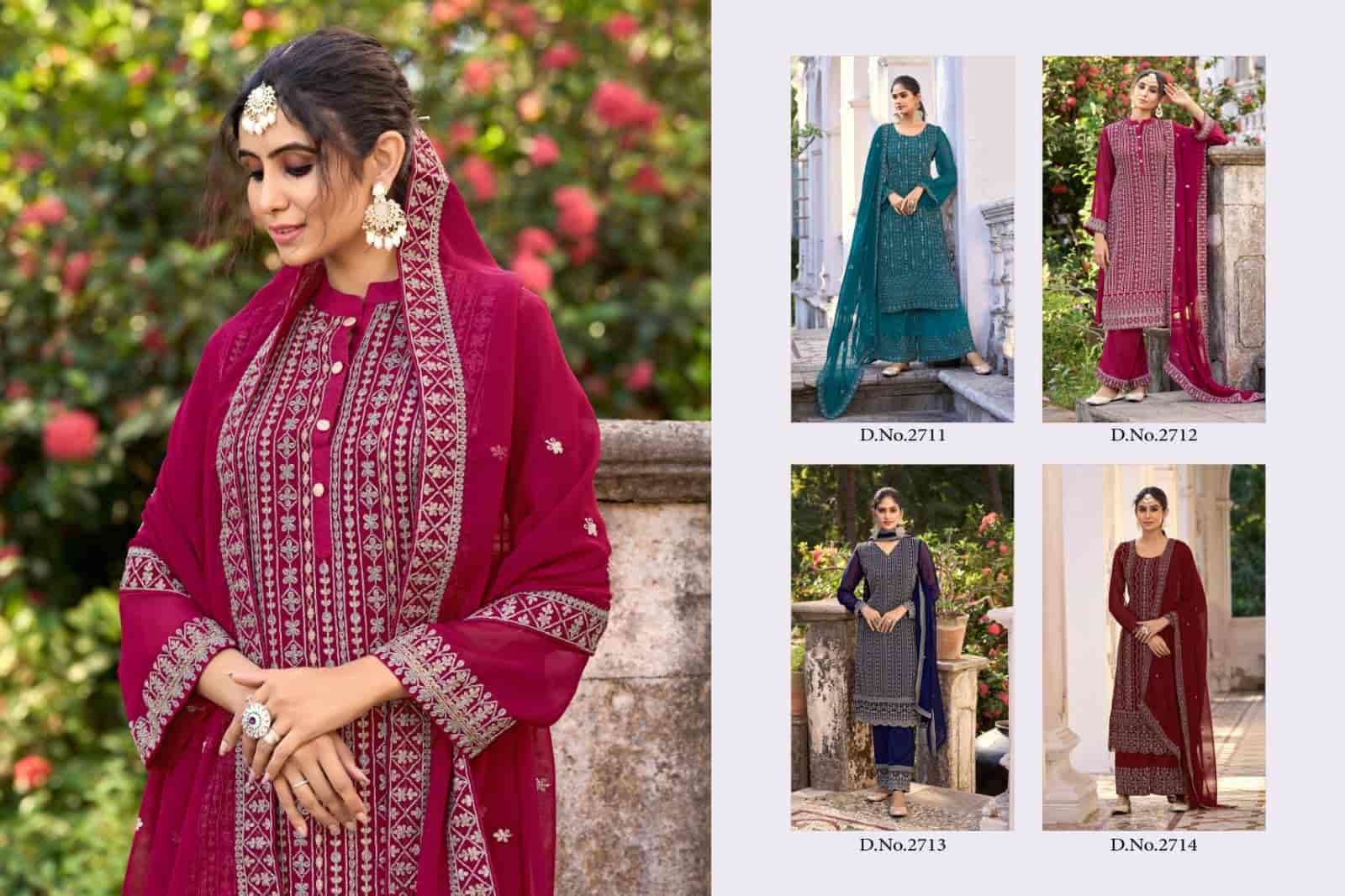 Aanaya Twisha Vol 27 Party Wear Silk Suit view 7