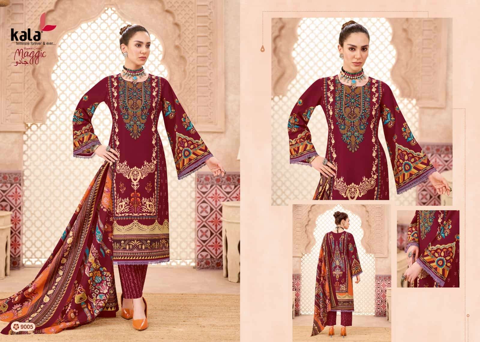 Kala Maggic Vol 24 Pure Cotton Unstitch Suit view 7