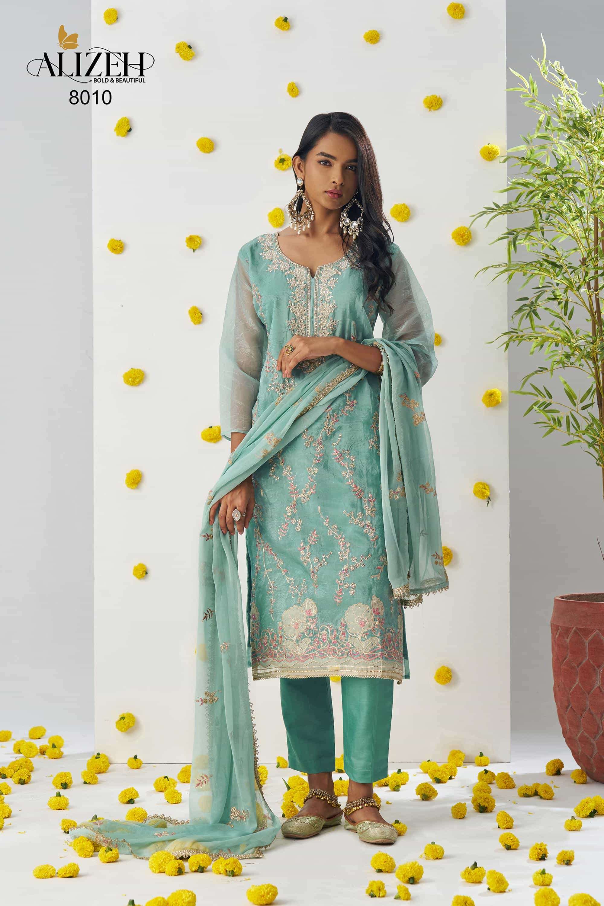 Alizeh Raag 4 Colors Pakistani Salwar Suit Collection At Price view 15