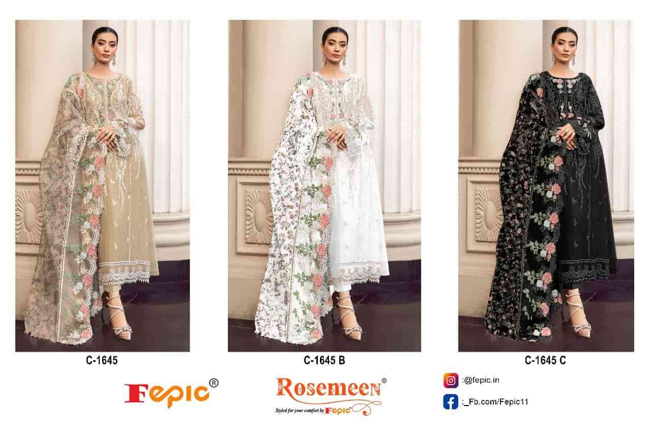 Fepic C 1645 Colors Pakistani Heavy Designer Style Party Wear Suit Wholesalers view 4