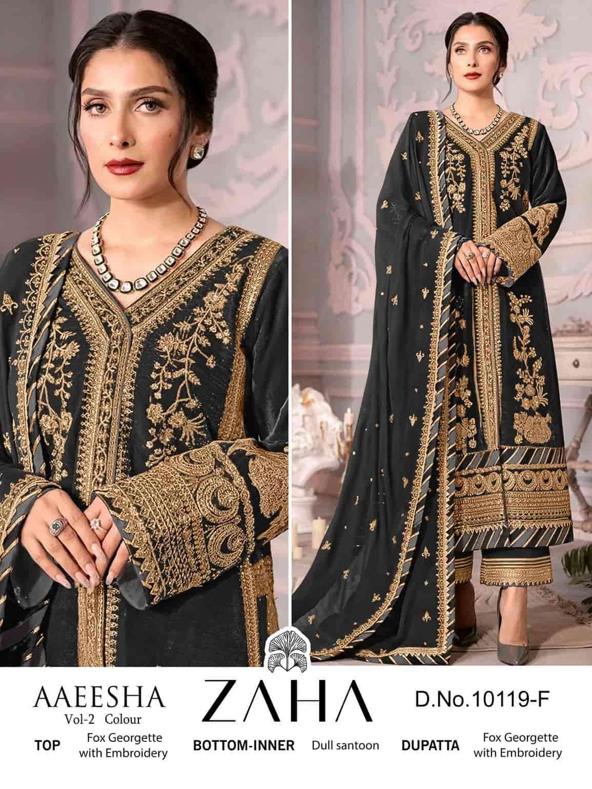 Zaha Aaeesha Vol 2 10119 Hits Colors Pakistani Party Wear Salwar Suit view 8