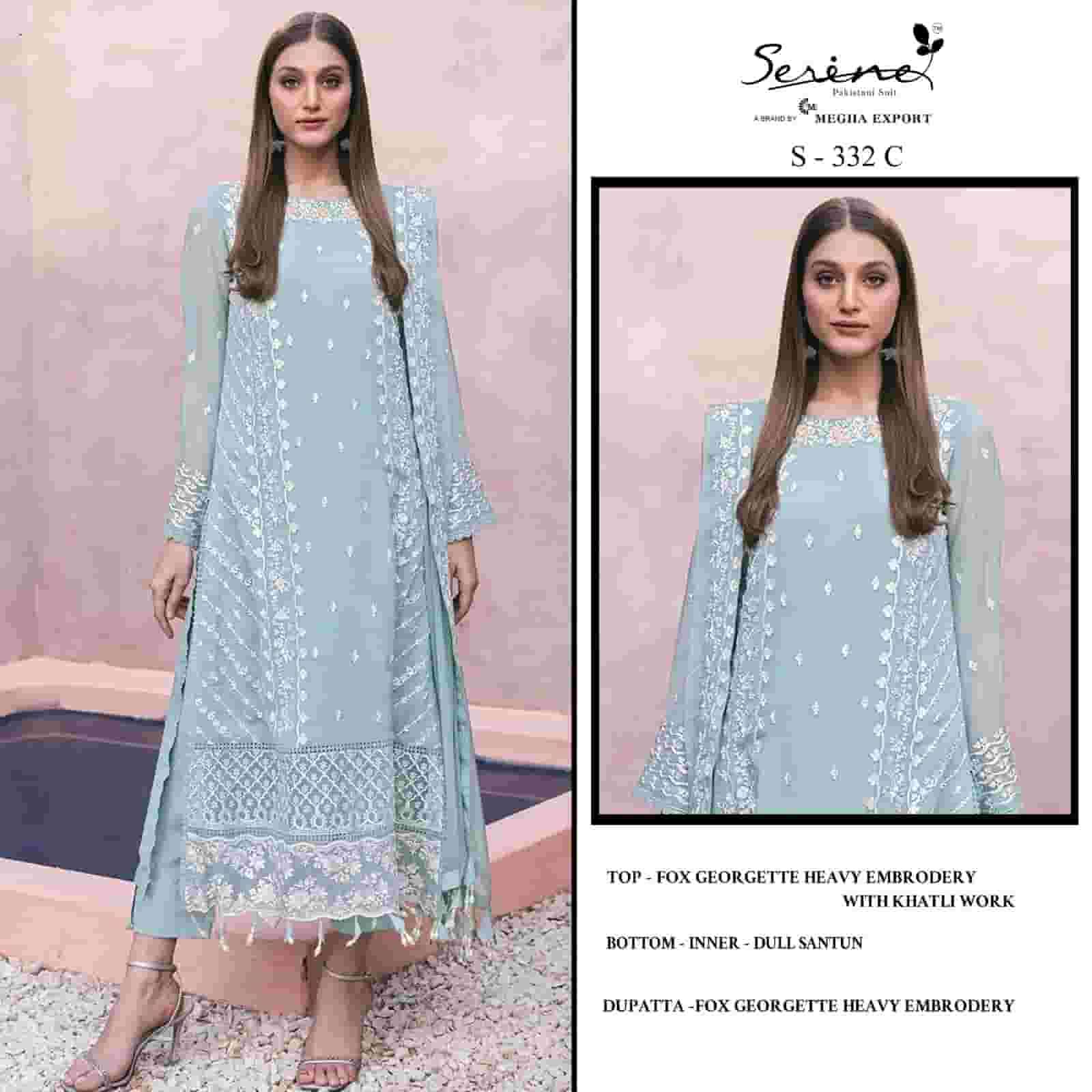 Megha Export S 332 Colors Pakistani Style Designer Georgette Suit Wholesalers view 4