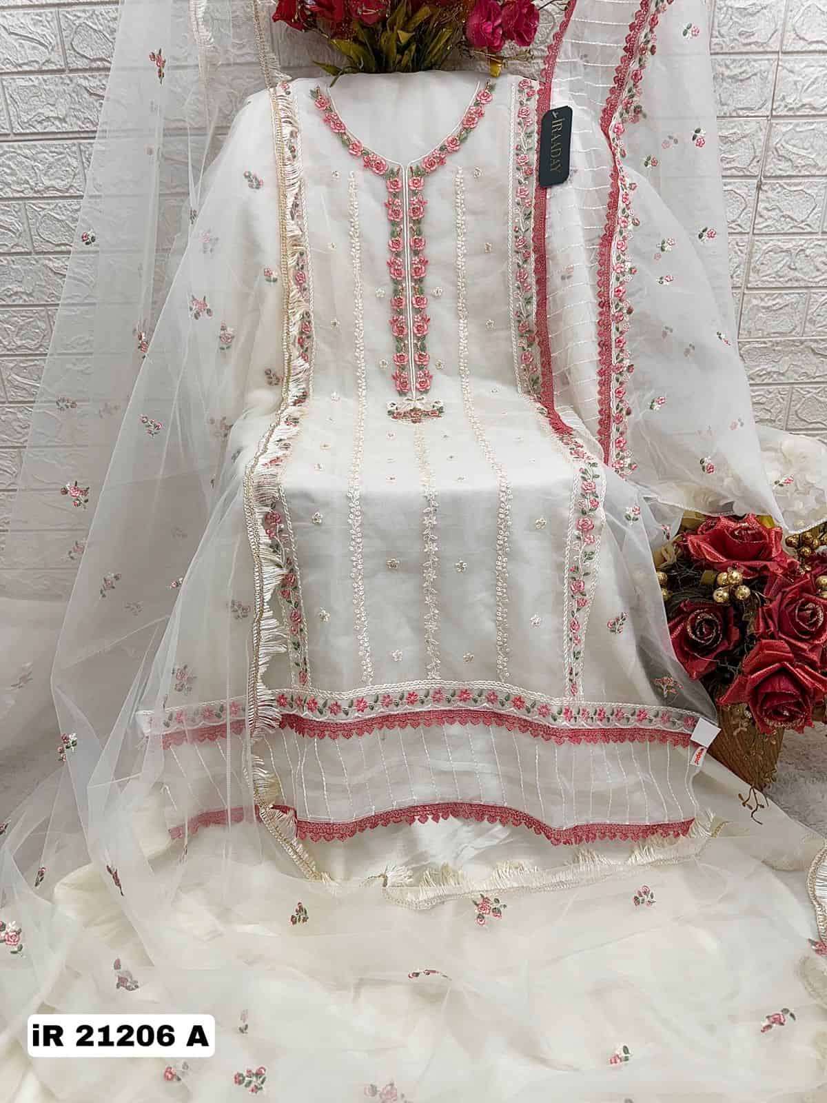 Fepic IR 21206 Fancy Designer Pakistani Organza Salwar Kameez Exporter view 2