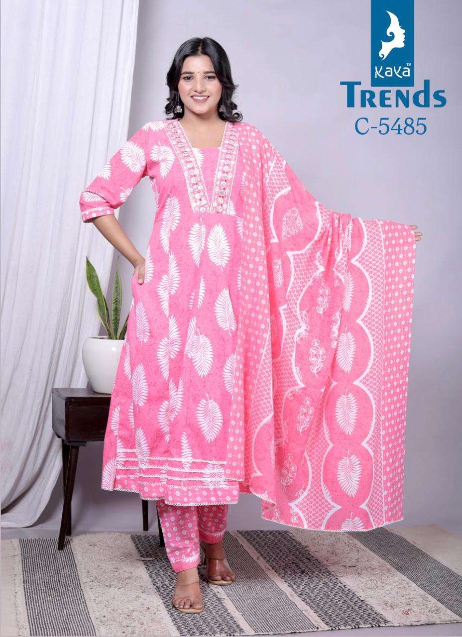 Kaya Trends Anarkali Pattern Readymade 3 Piece Set Designs view 9