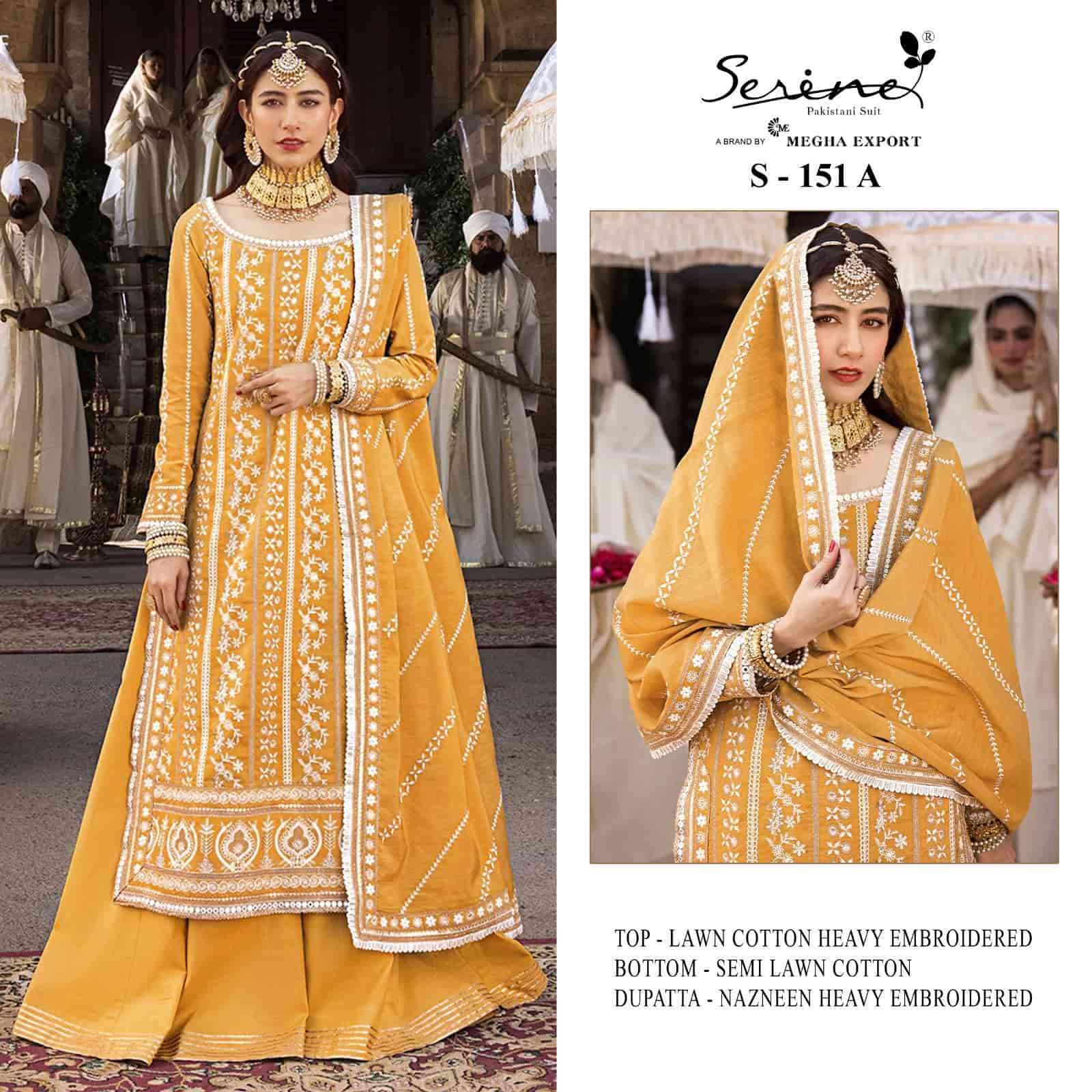 Serine S 151 Colors Pakistani Party Wear Style Designer Suit Wholasaler view 2