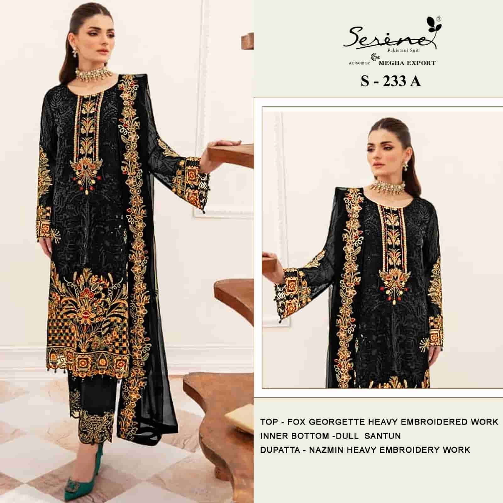 Serine S-233A Festive Embroidered Dress